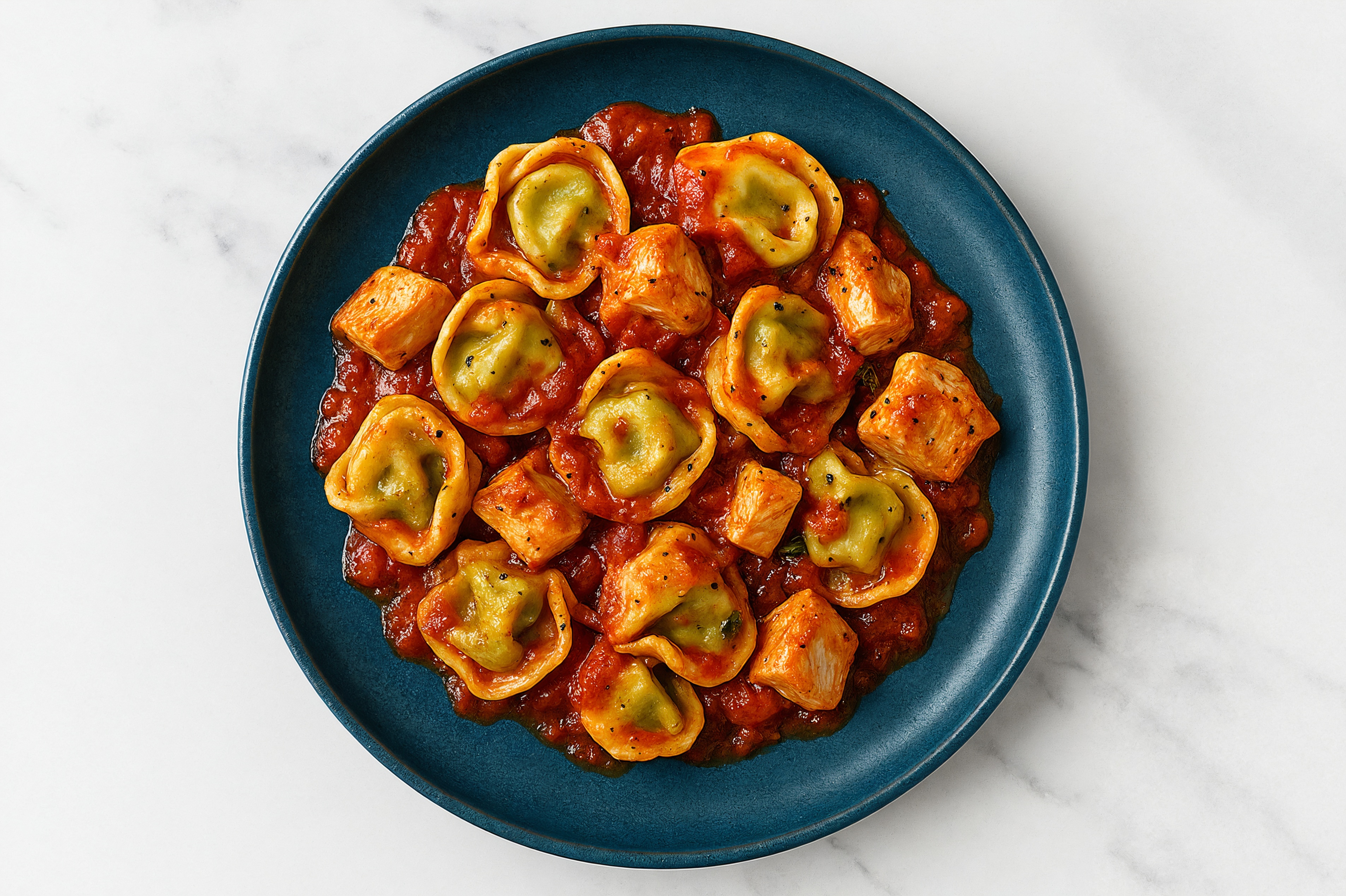 Tortellini Marinara with Chicken Breast