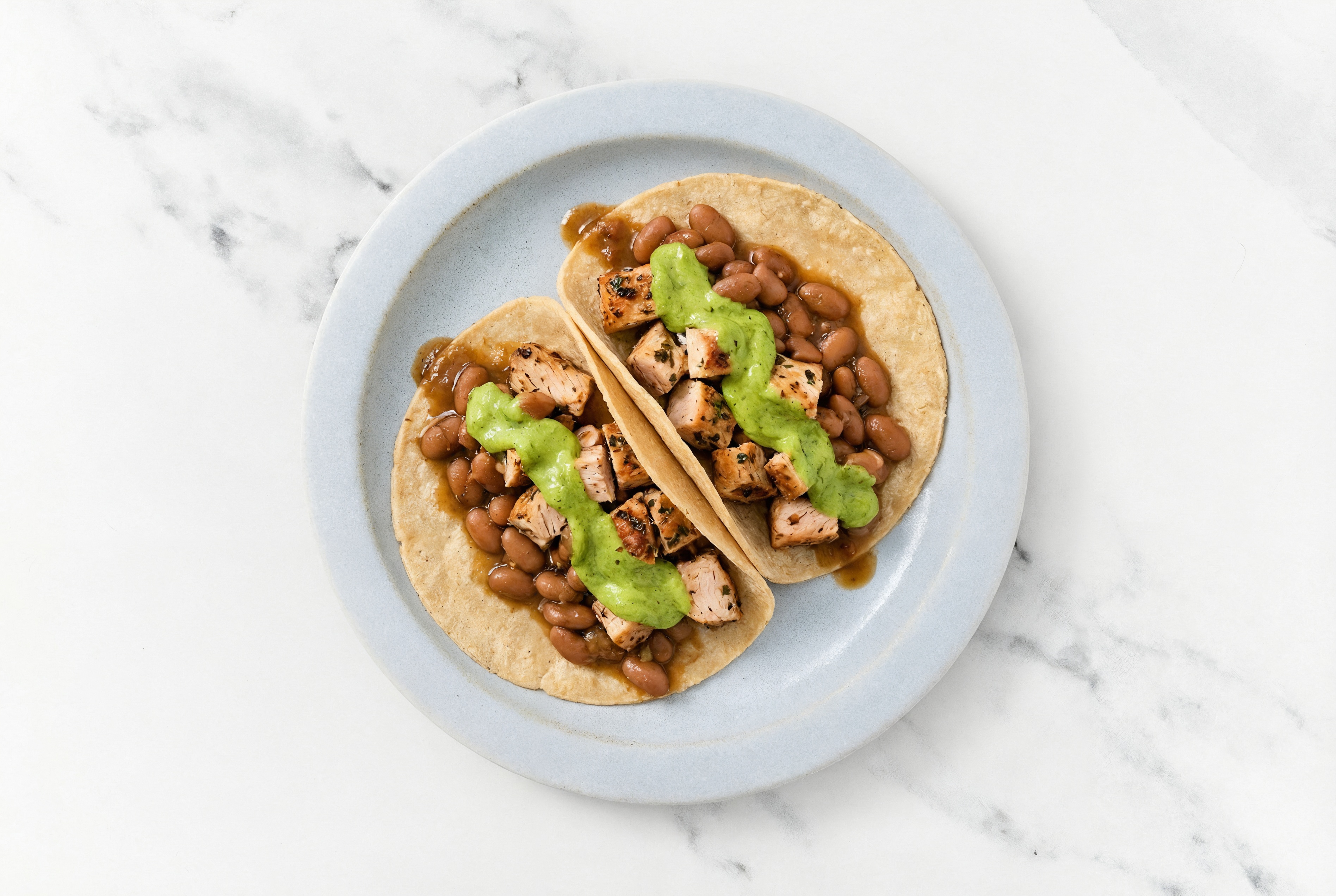 Chipotle Turkey Tacos with Avocado & Pinto Beans