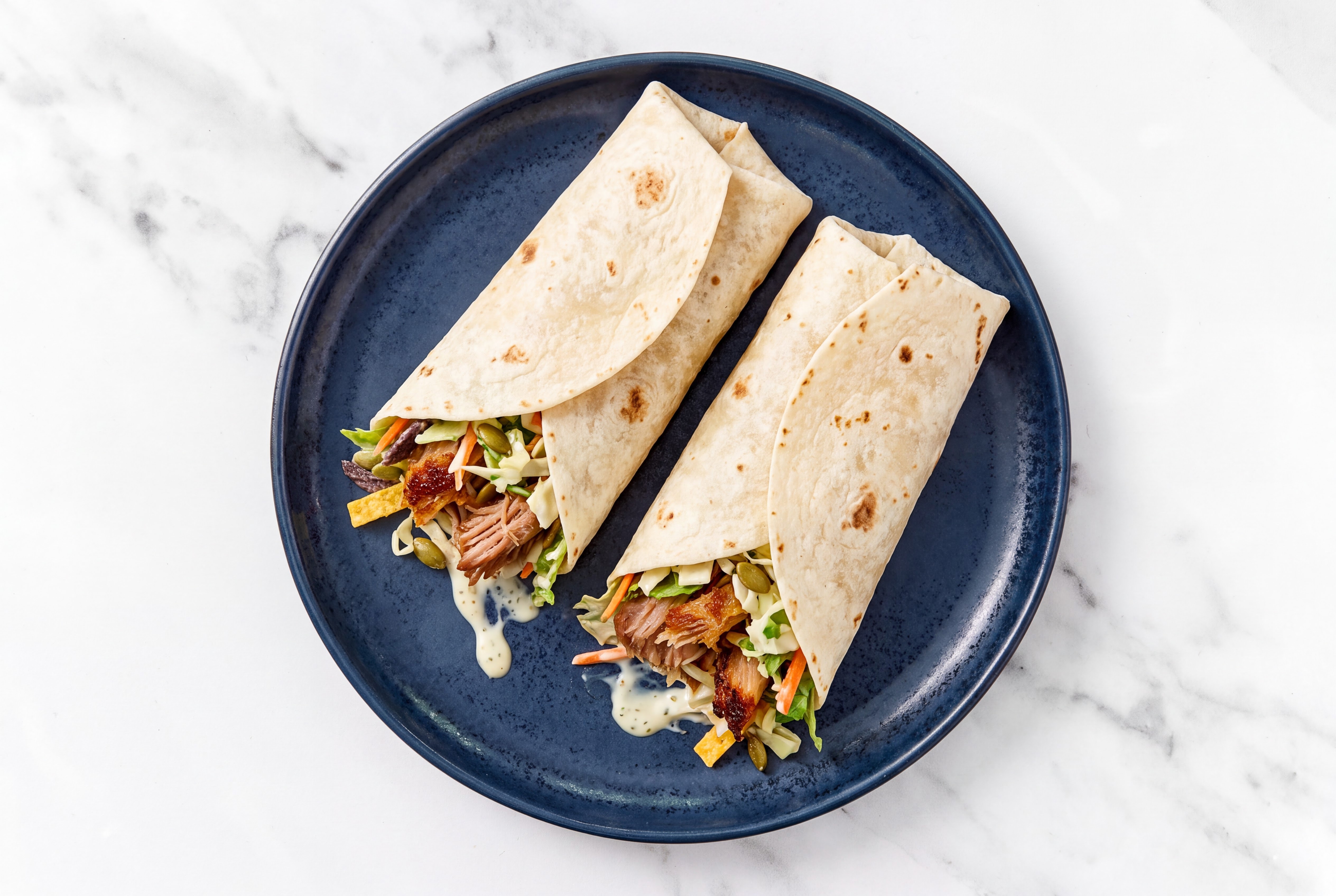 Creamy Southwestern Pork Wrap