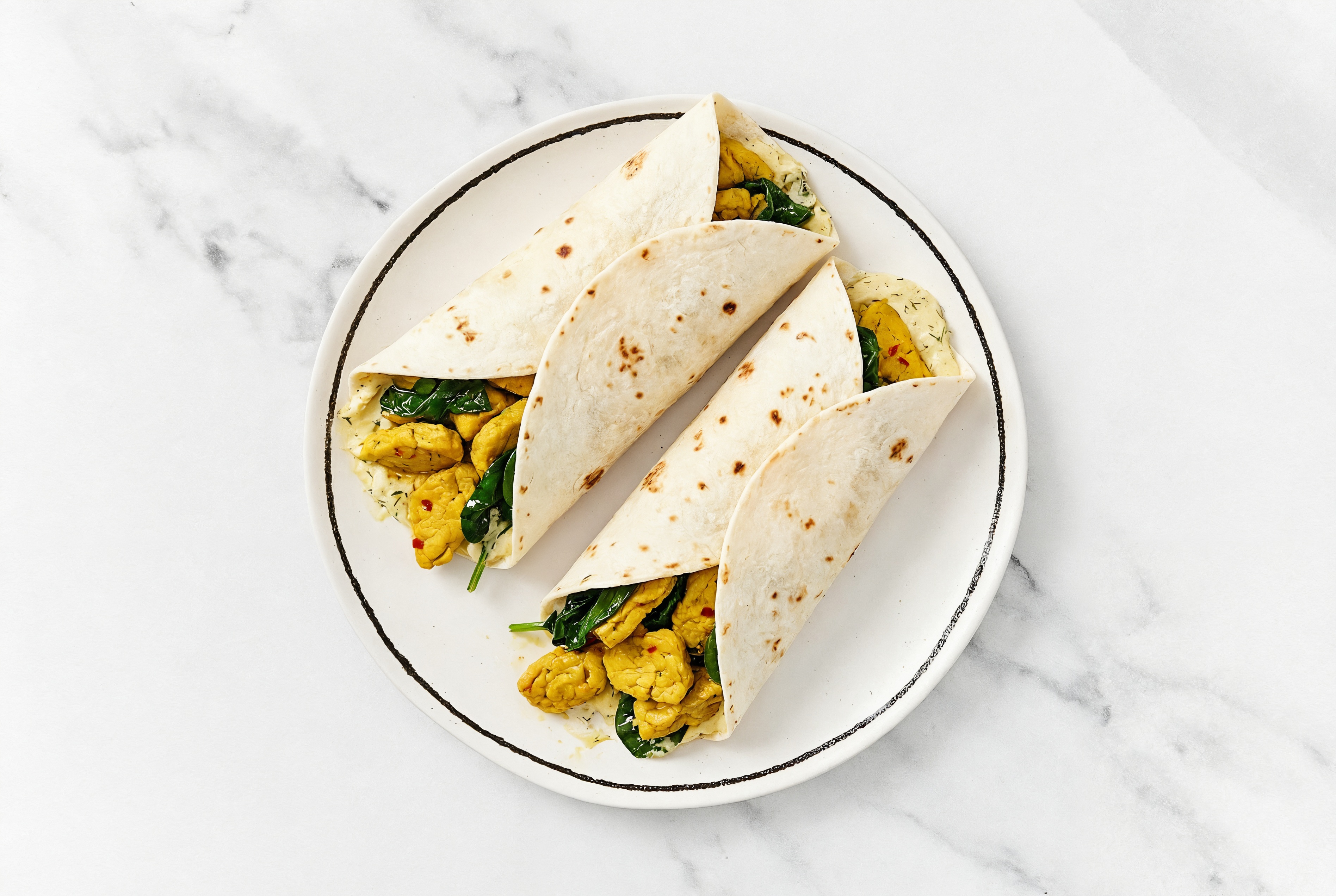 Lucky Lemon Tofu Hummus Wrap