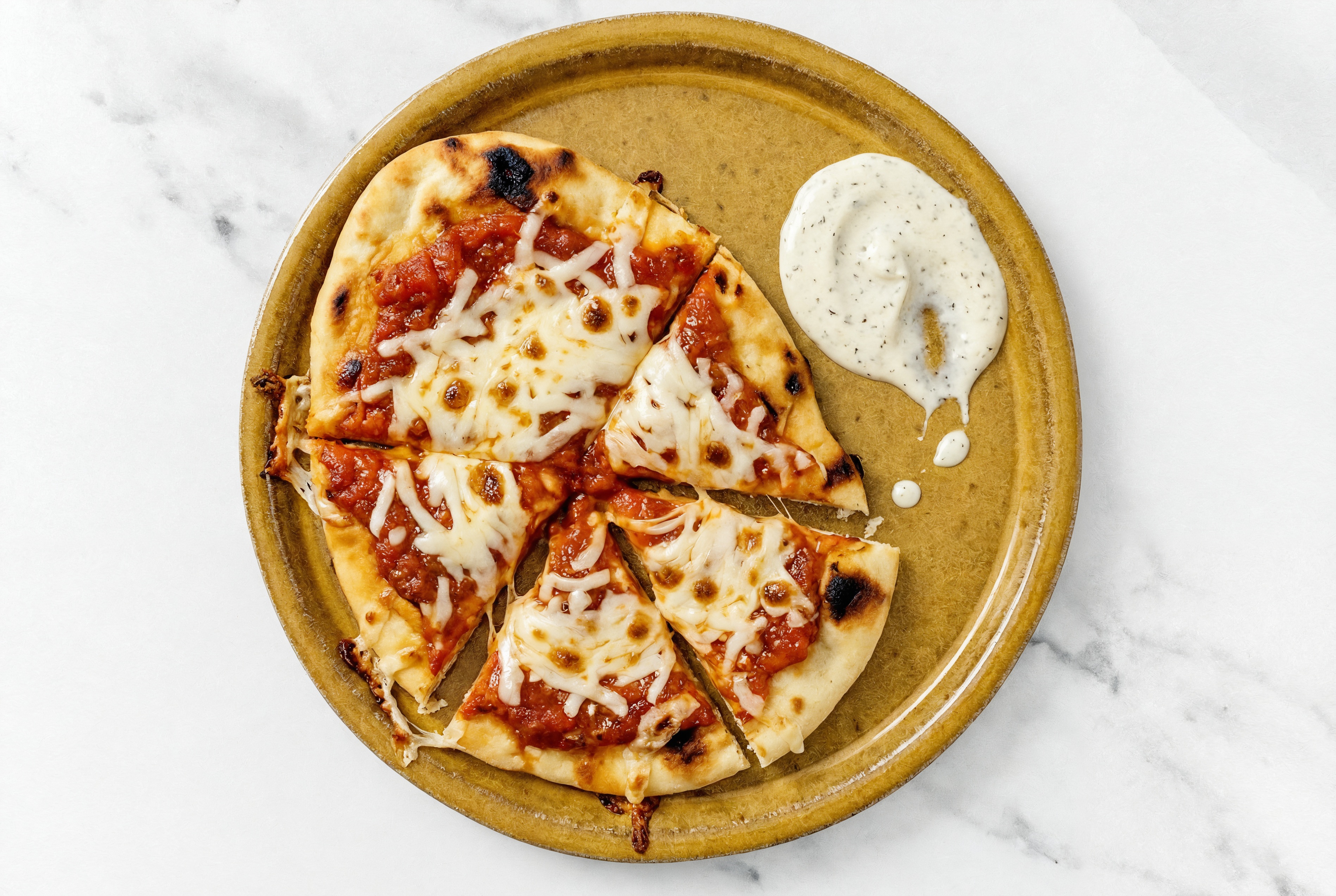 Vegan Marinara Pizza with Ranch