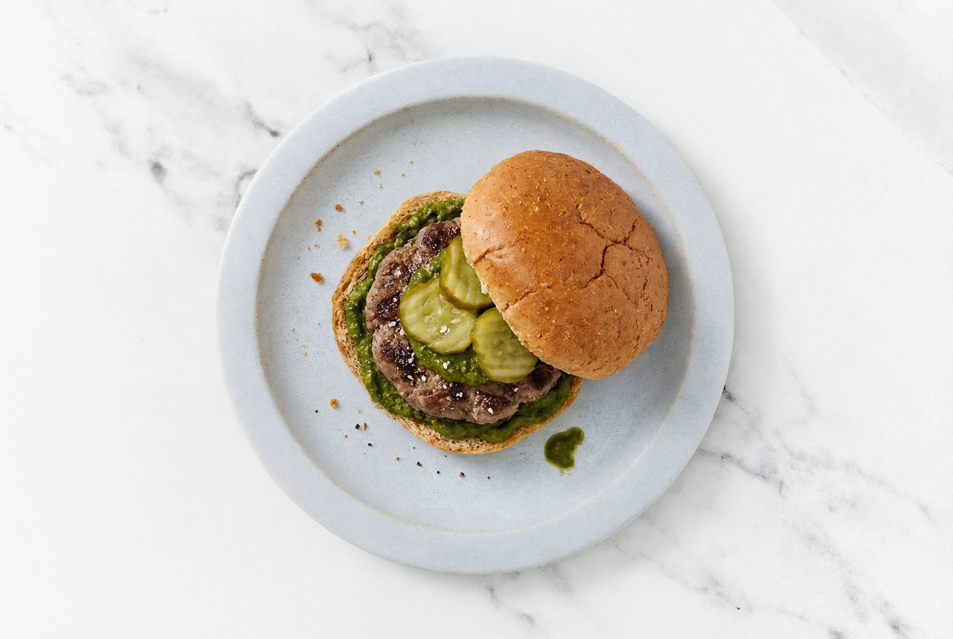Saag Ground Beef Patties Burger
