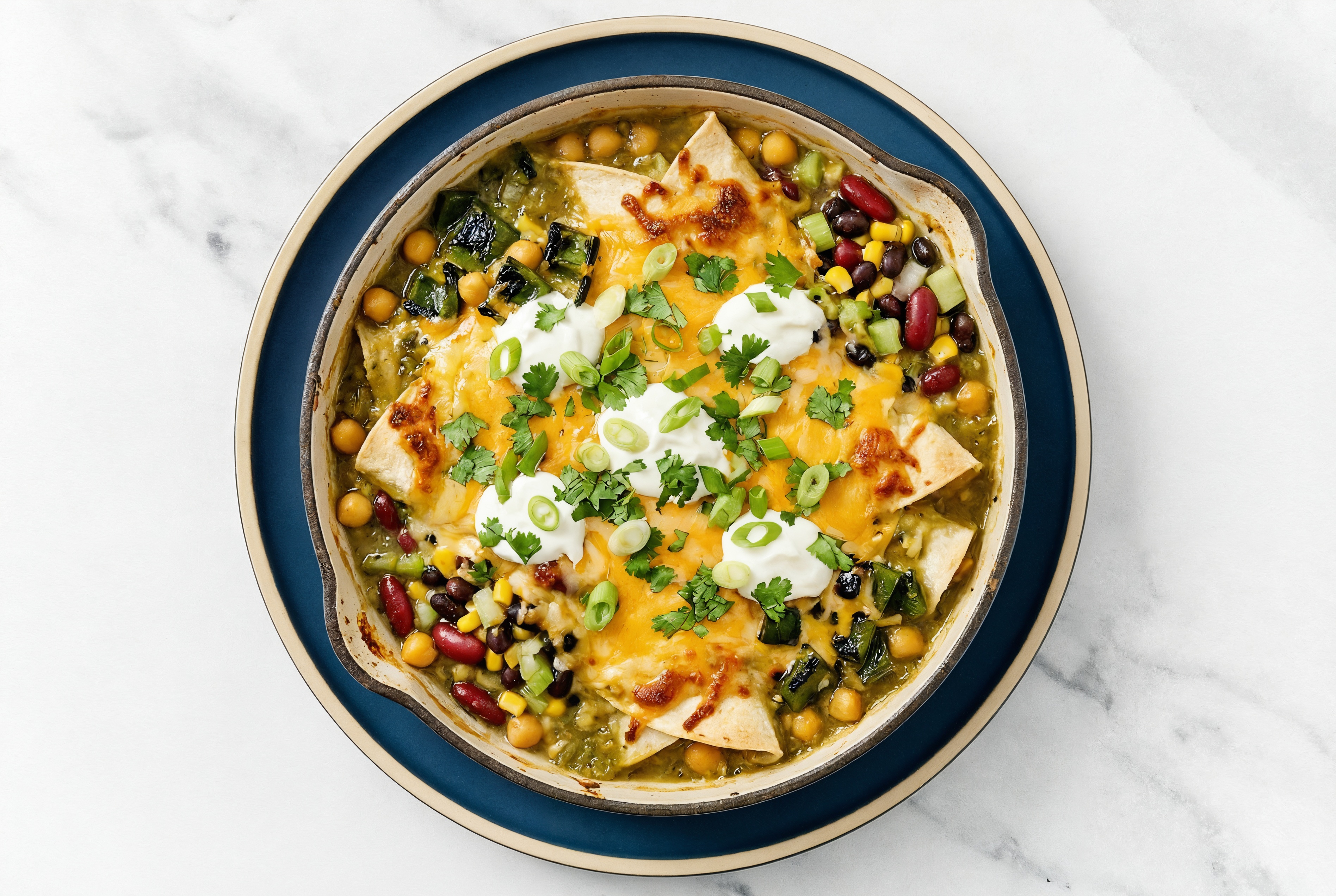 White Bean Enchilada Skillet