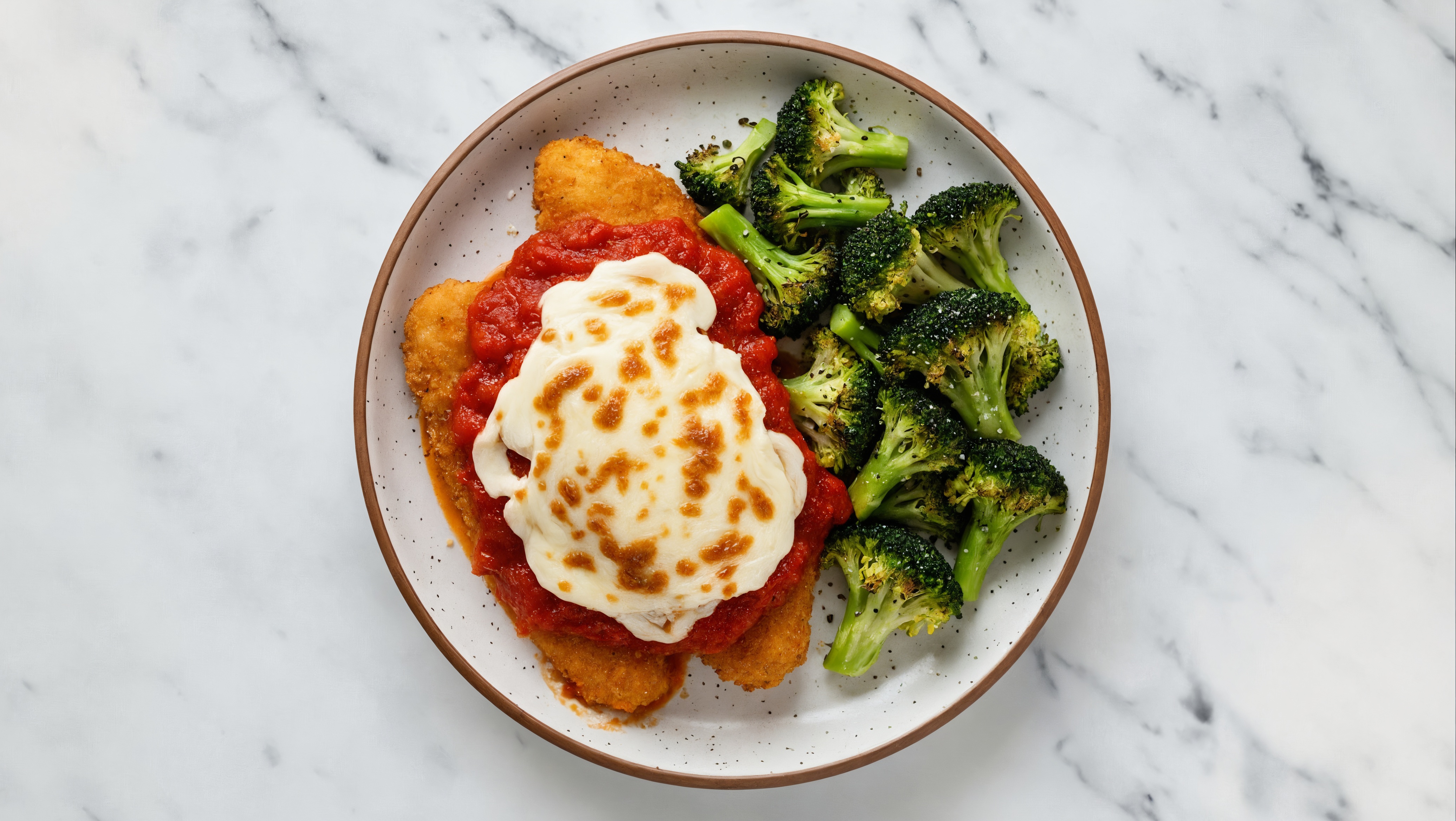 Plant-Based Chicken Parm Tenders with Organic Broccoli