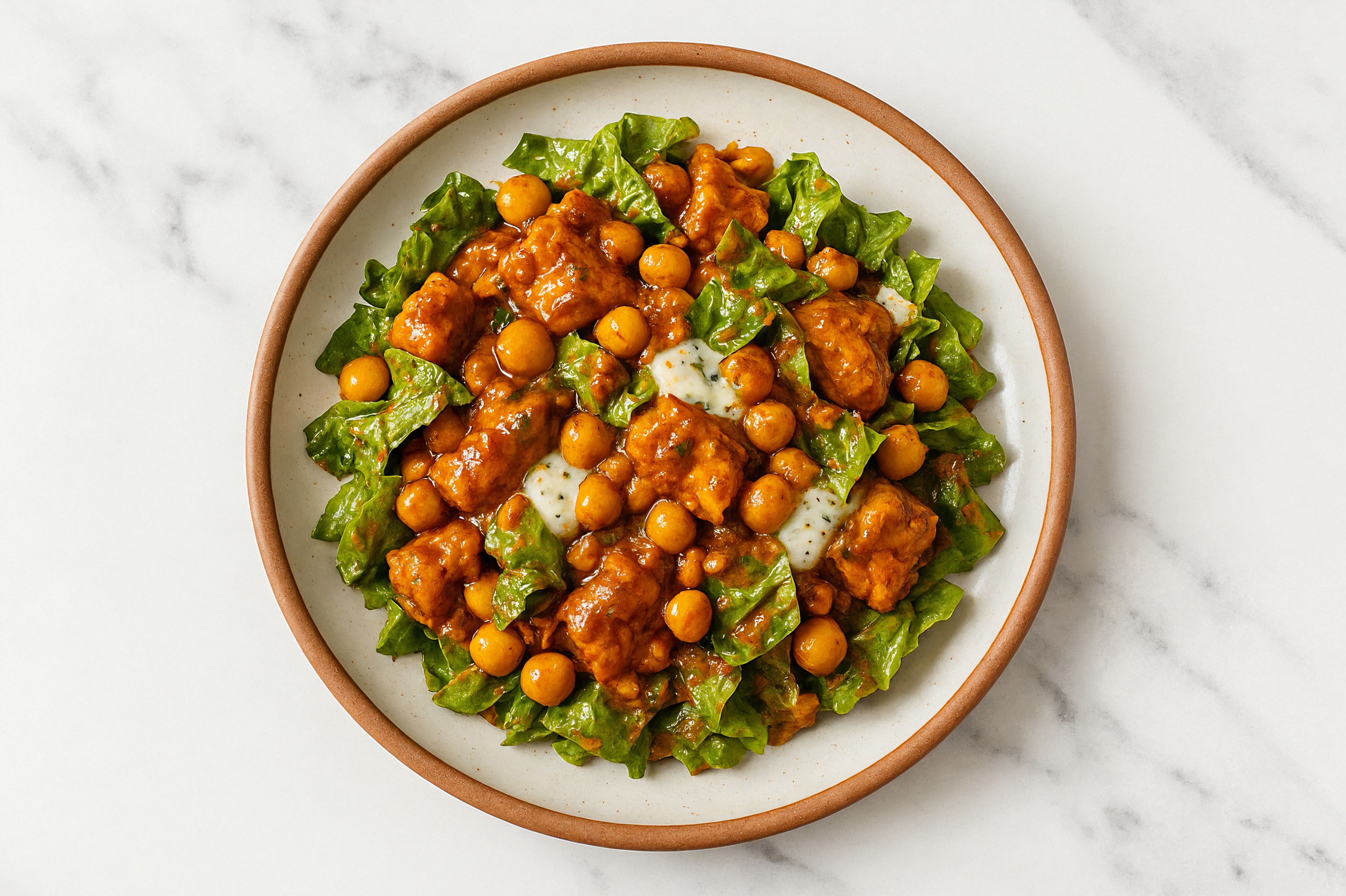 Garlicky Vindaloo Chicken + Chickpea Salad