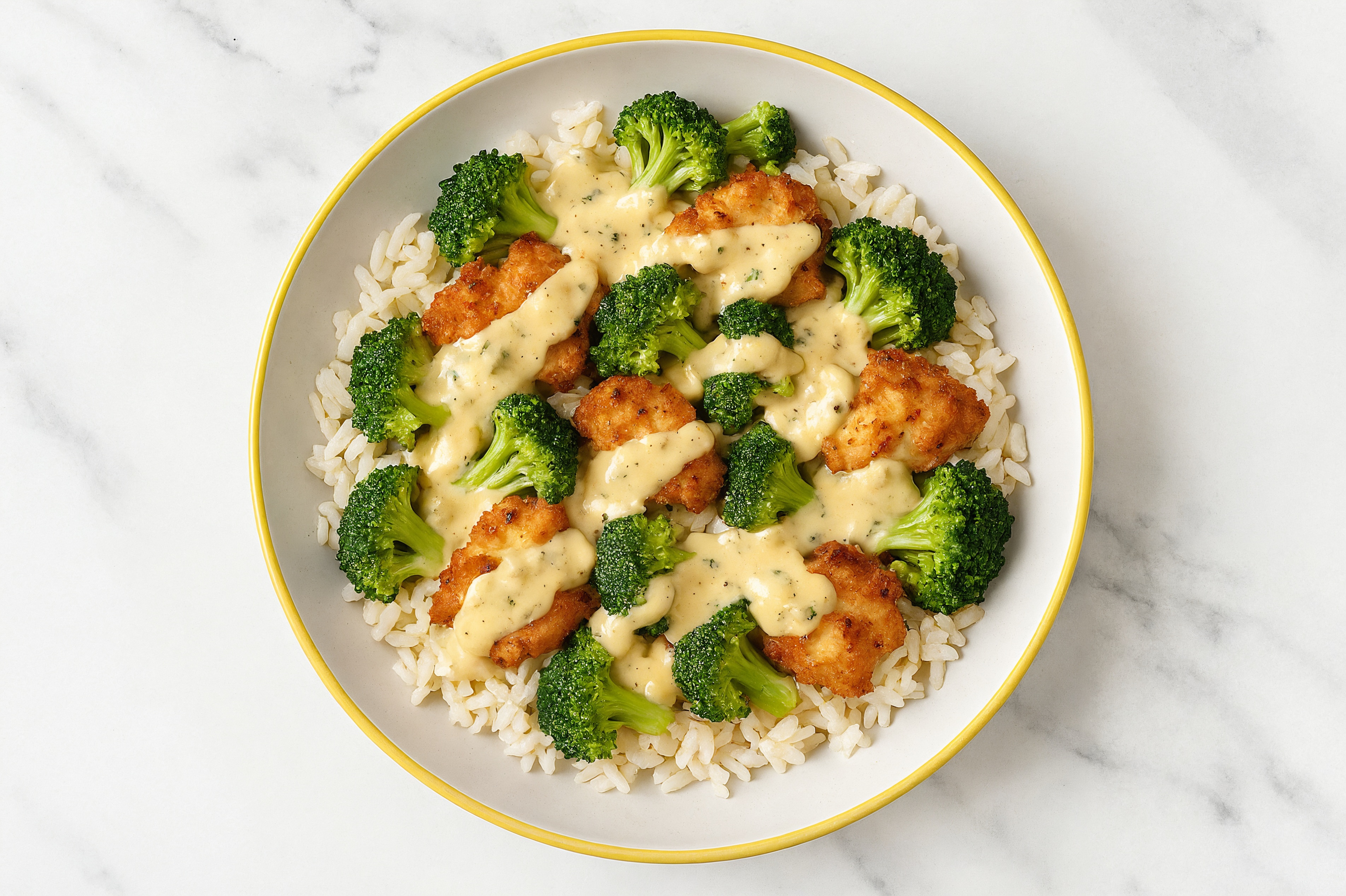 Crispy Chicken Caesar Long Grain White Rice Bowl