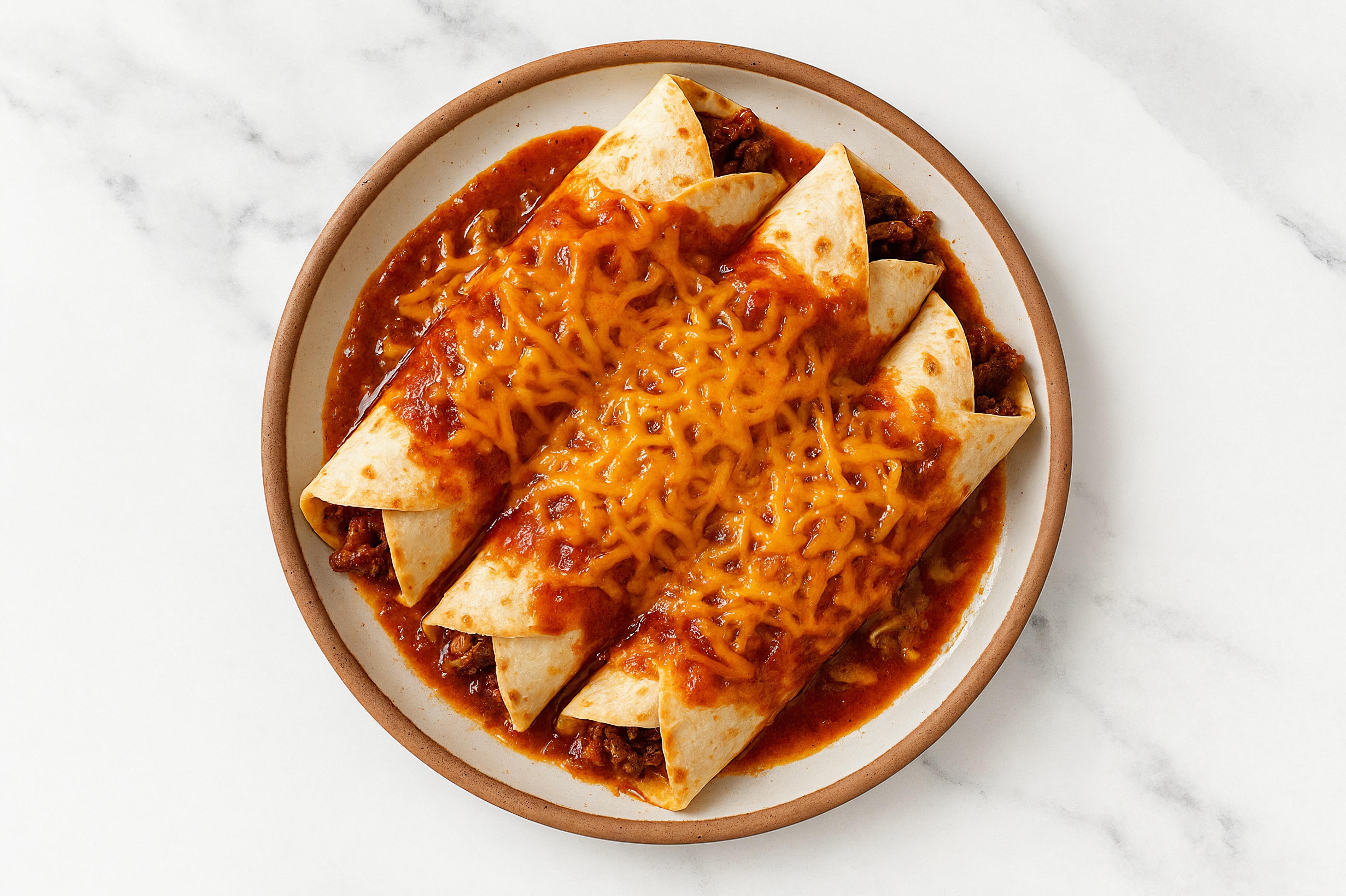  Cheesy Chipotle Ribeye Enchiladas with Shredded Sharp Cheddar Cheese