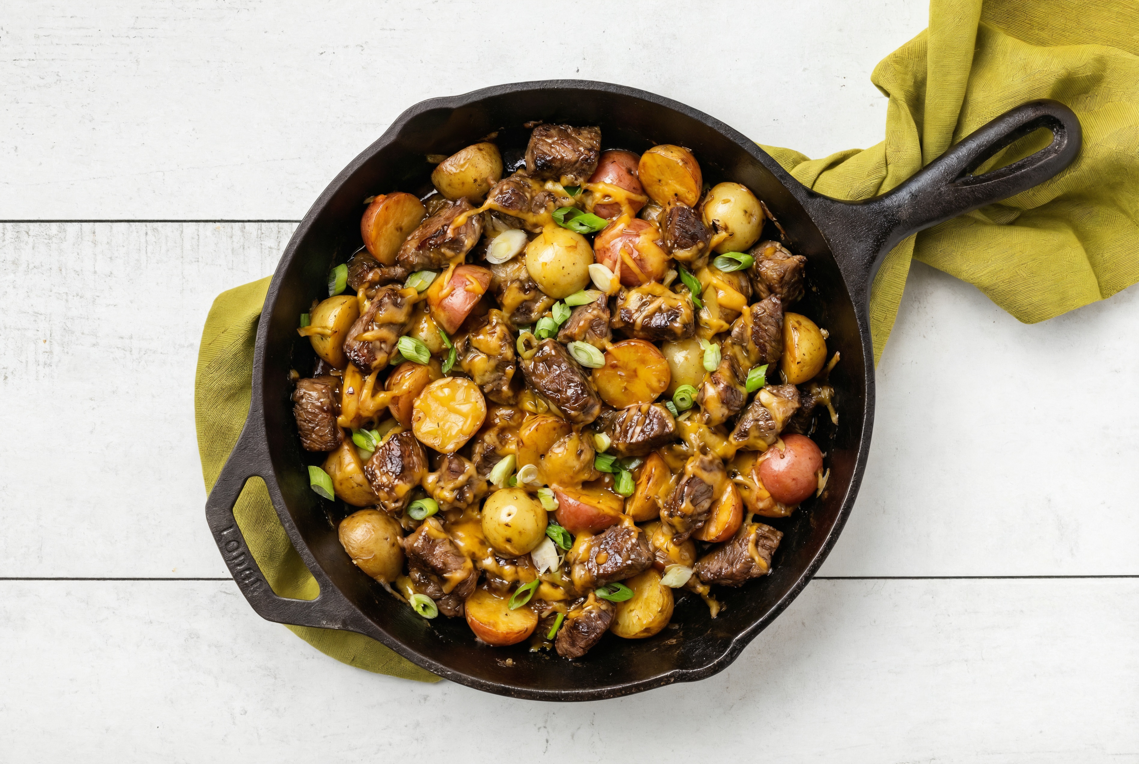 BBQ Beef Skillet Hash with Original BBQ Sauce