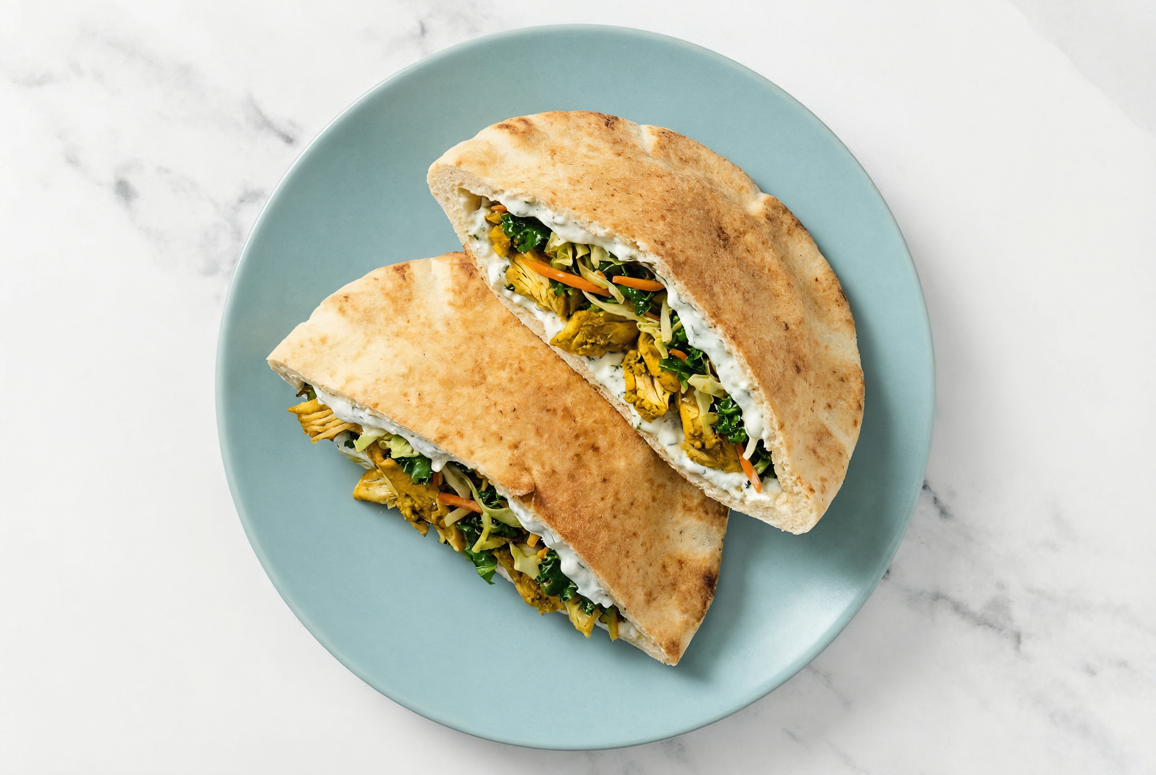 Classic Chicken Shawarma Traditional Pita