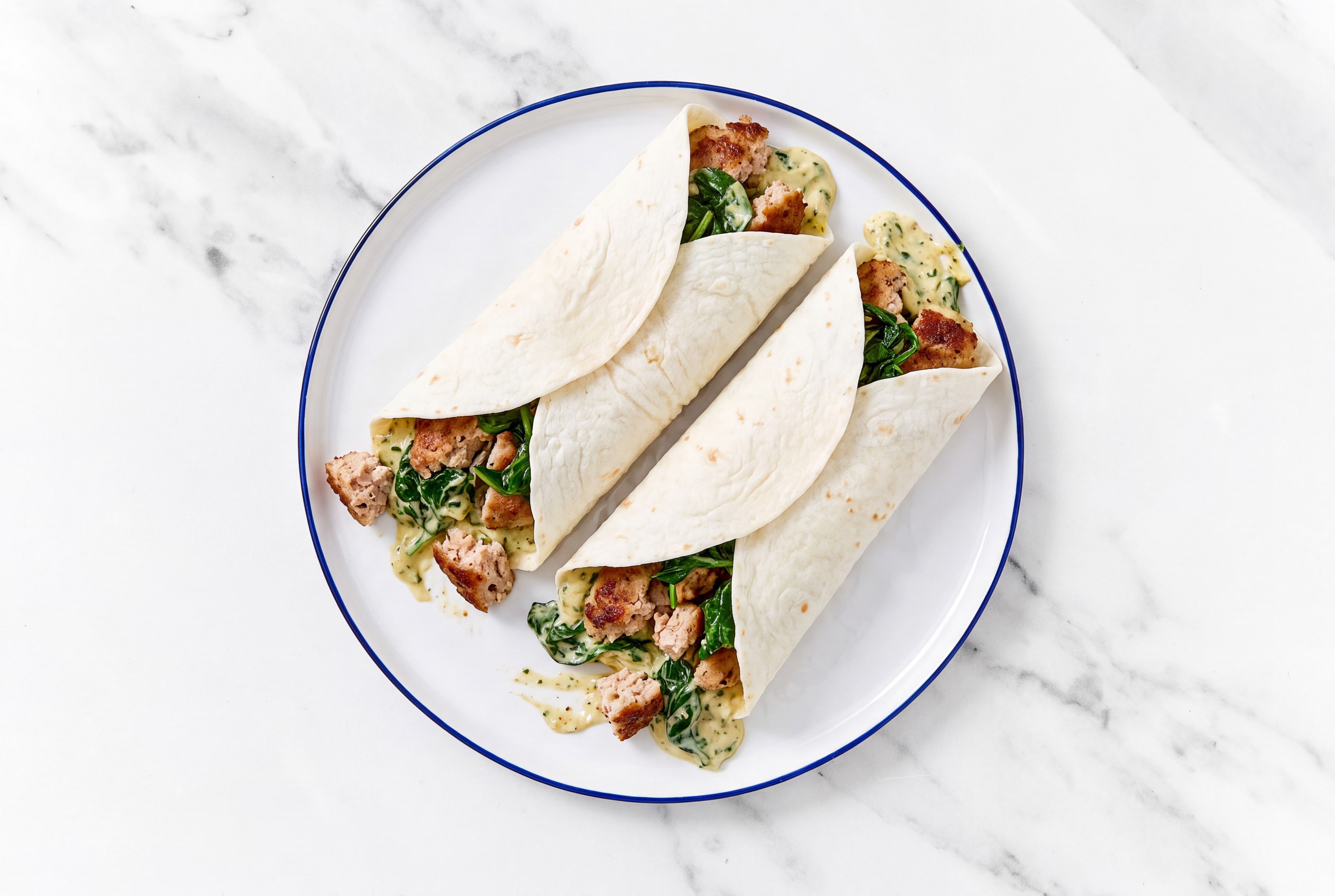 Spinach Artichoke Turkey Protein Wrap