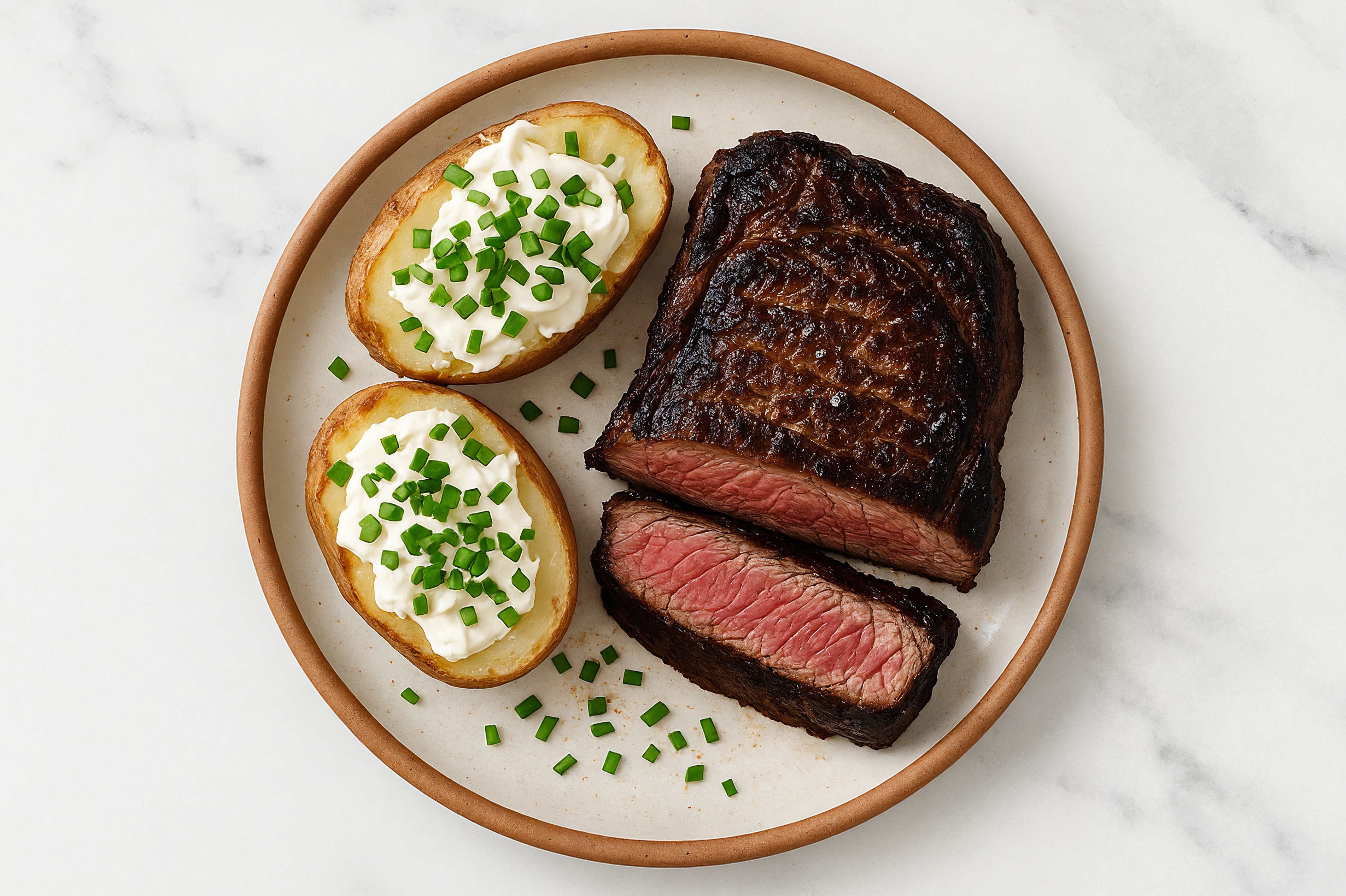 Wagyu Ribeye Steak + Loaded Baked Potato