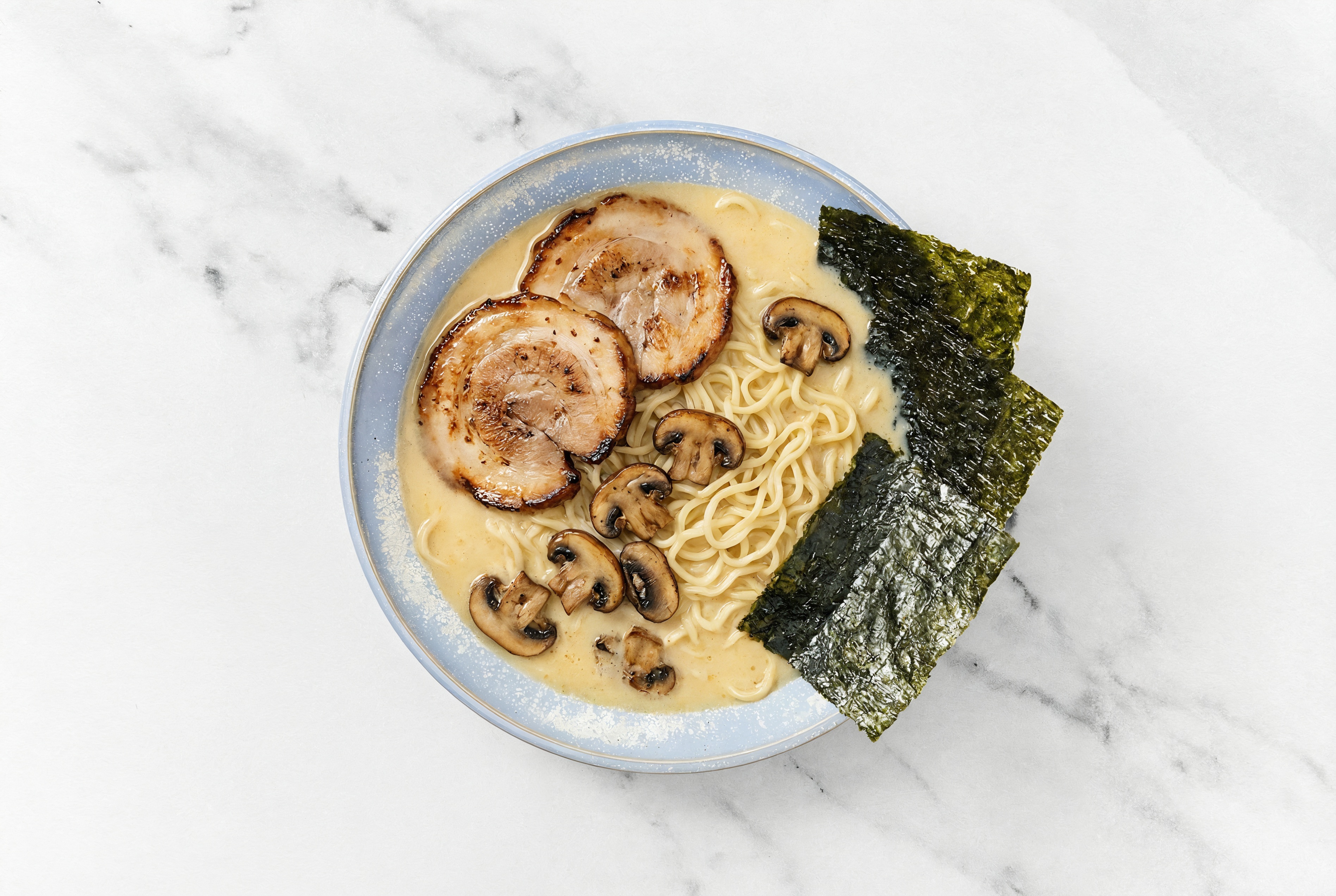 Herby Creamiest Mushroom Miso Ramen Tonkotsu