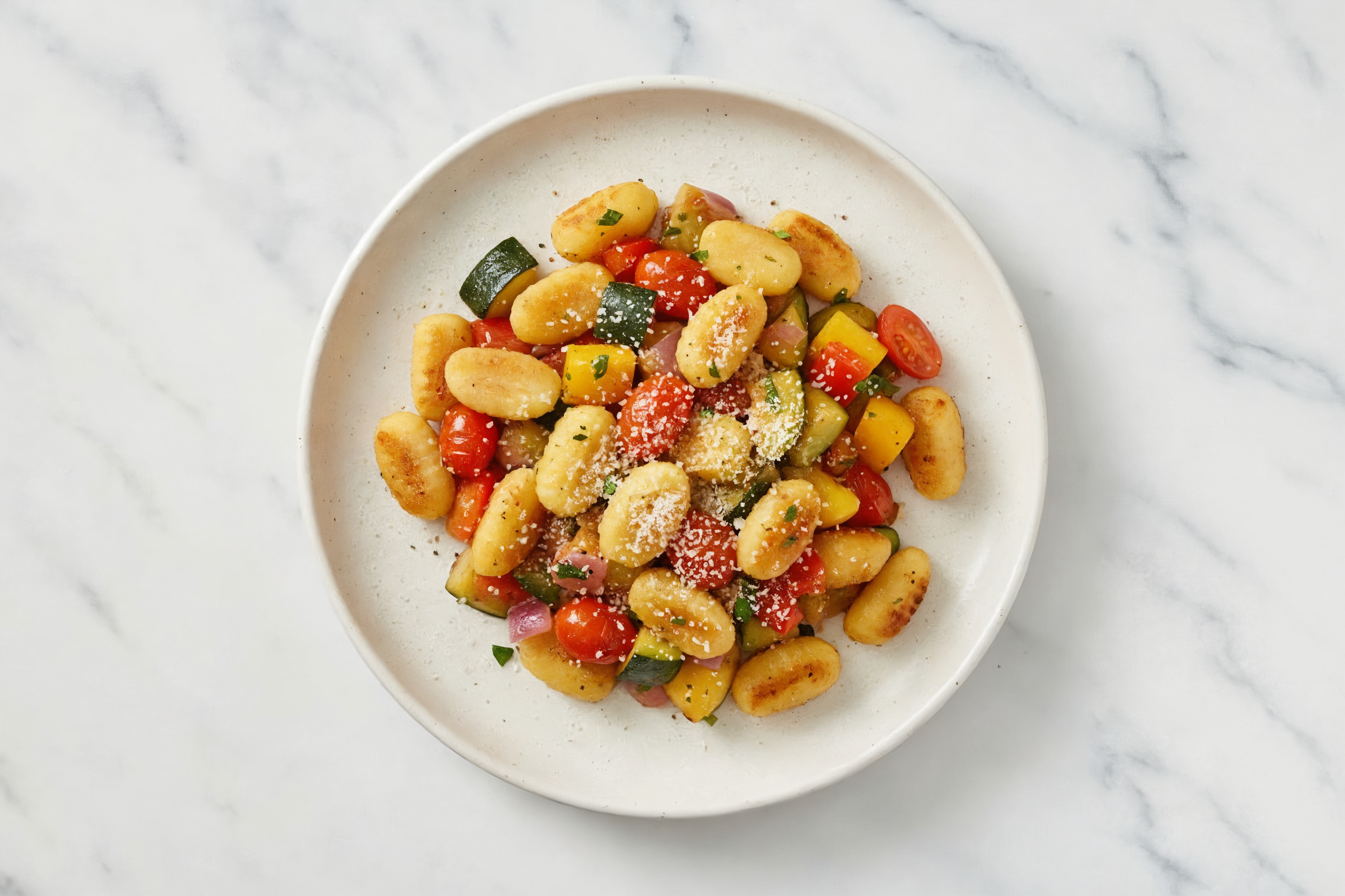 Weeknight Skillet Veggie Gnocchi