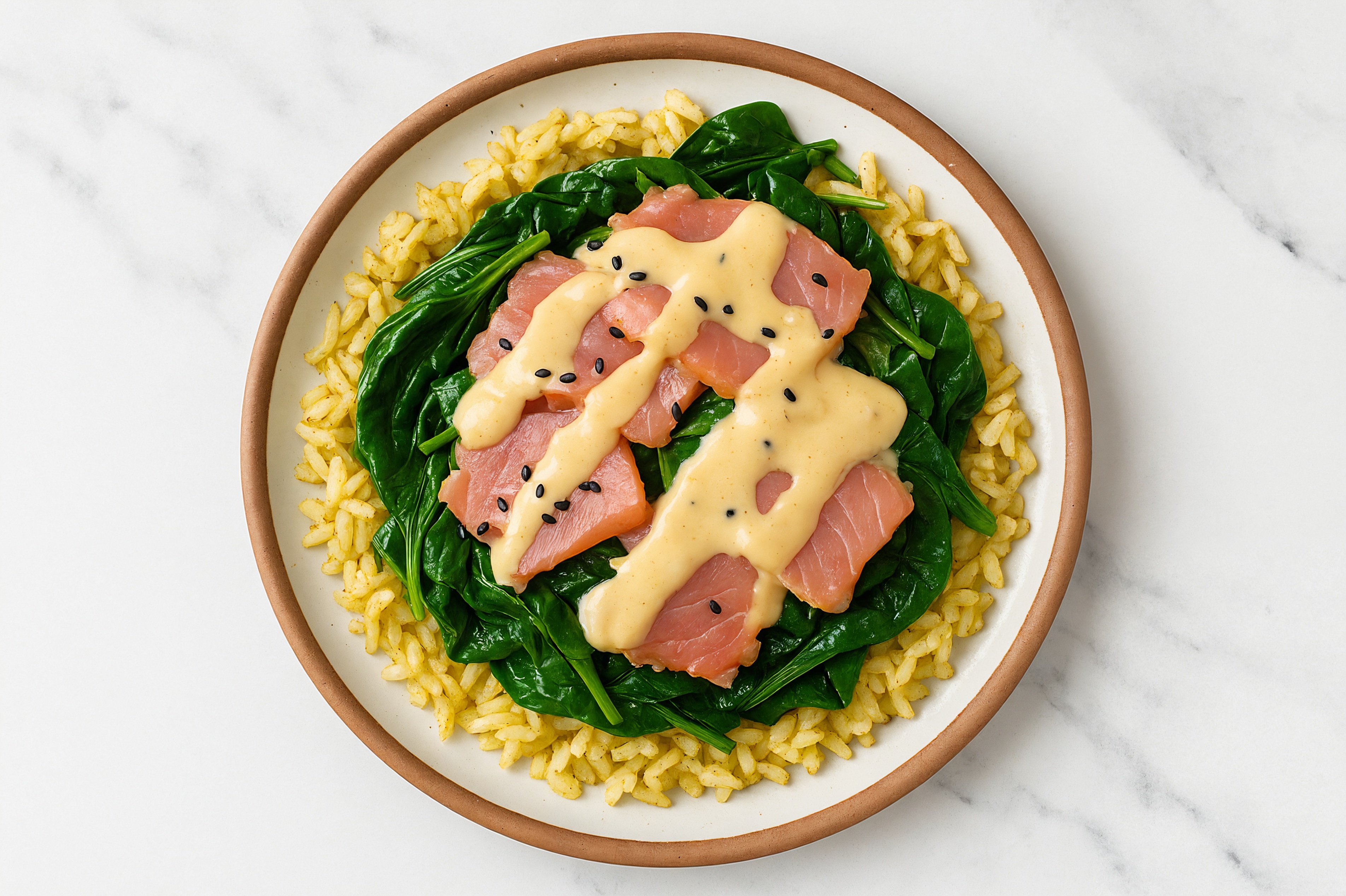 Tuna Jasmine Rice Bowl with Miso & Organic Spinach
