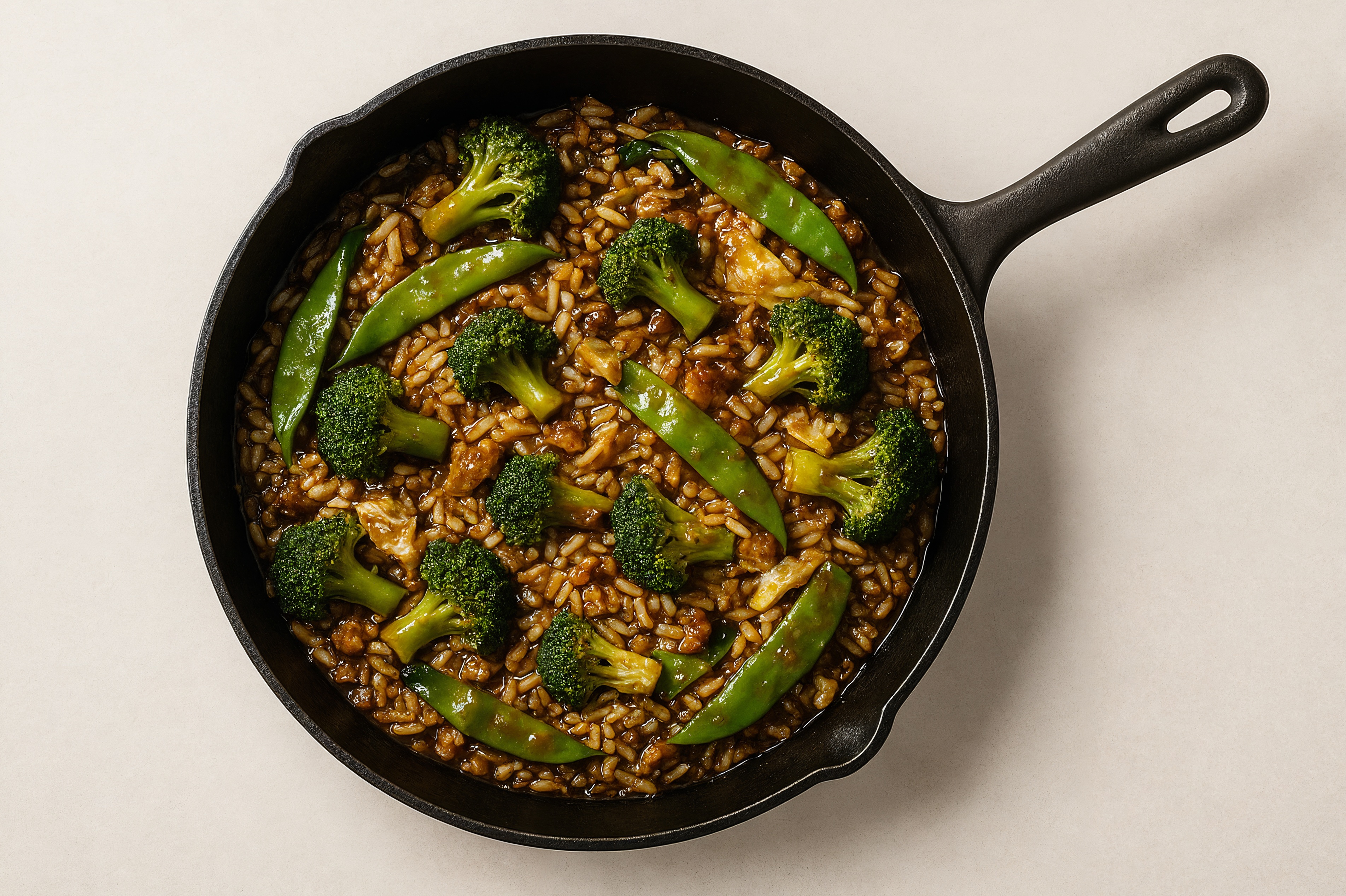 Teriyaki Bok Choy + Ground Turkey Stir-Fry with Long Grain White Rice