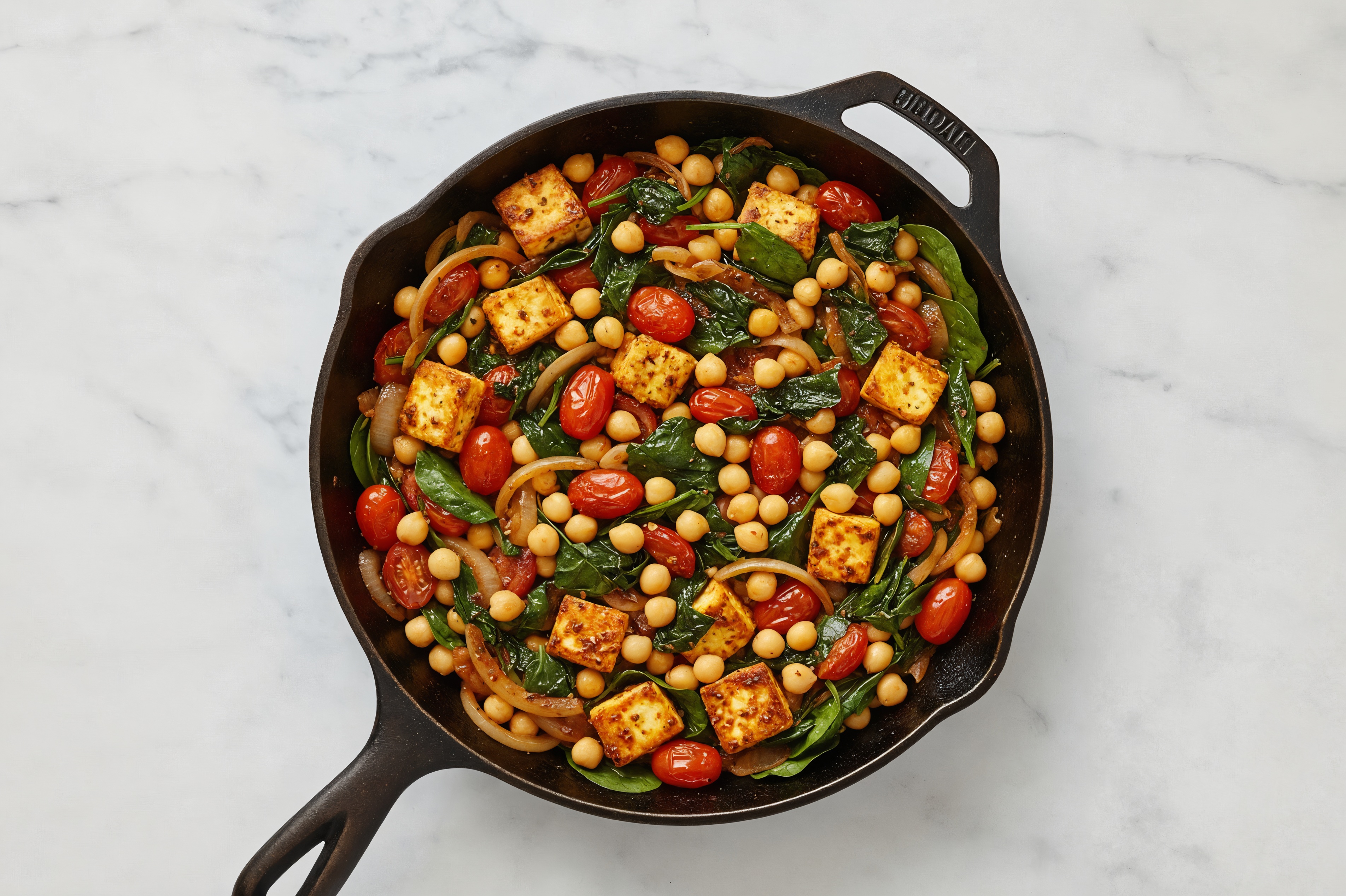 Seasoned Soft & Creamy Paneer with Organic Spinach + Tomatoes