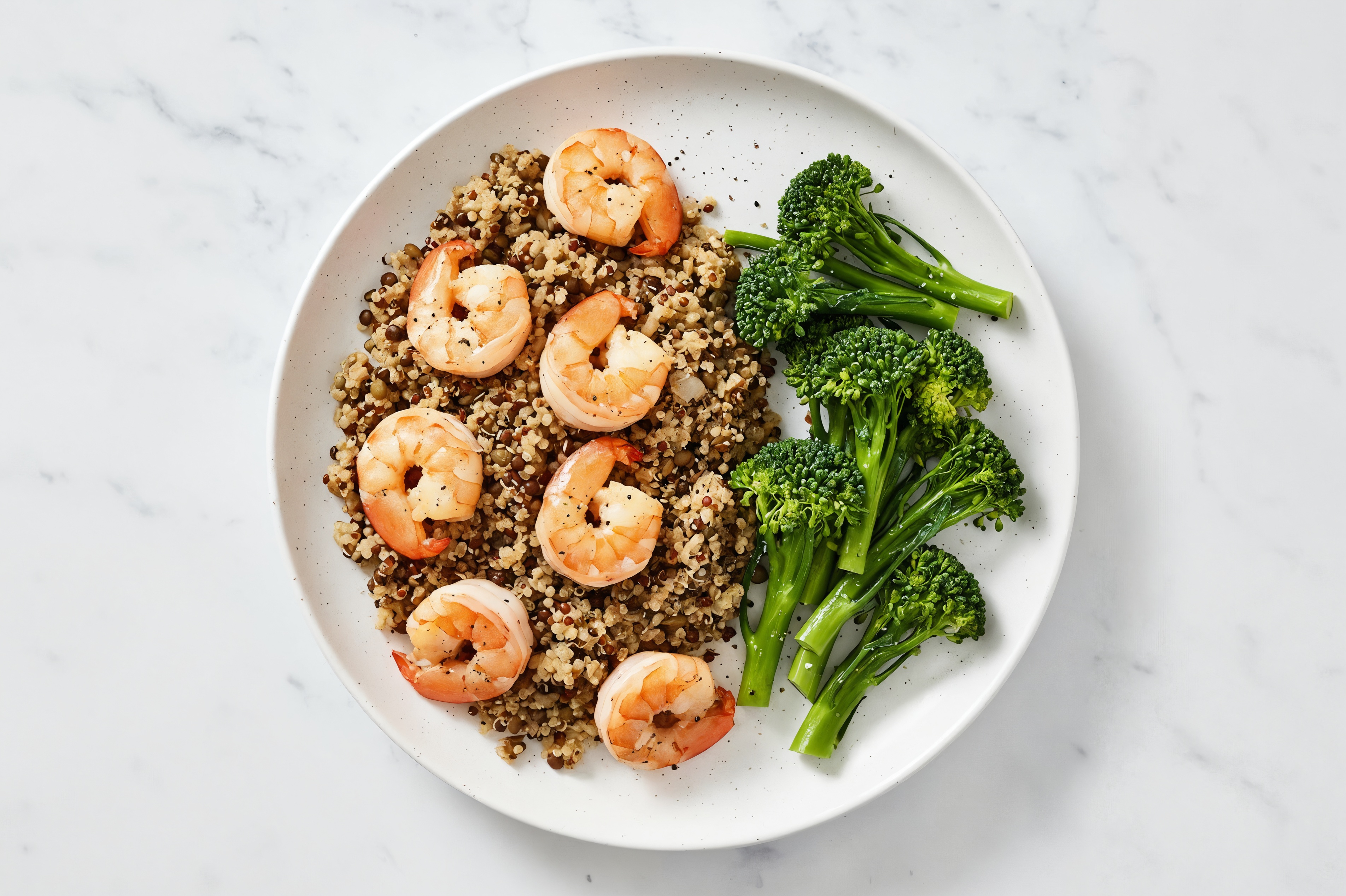 Balsamic Jumbo Shrimp Power Bowl