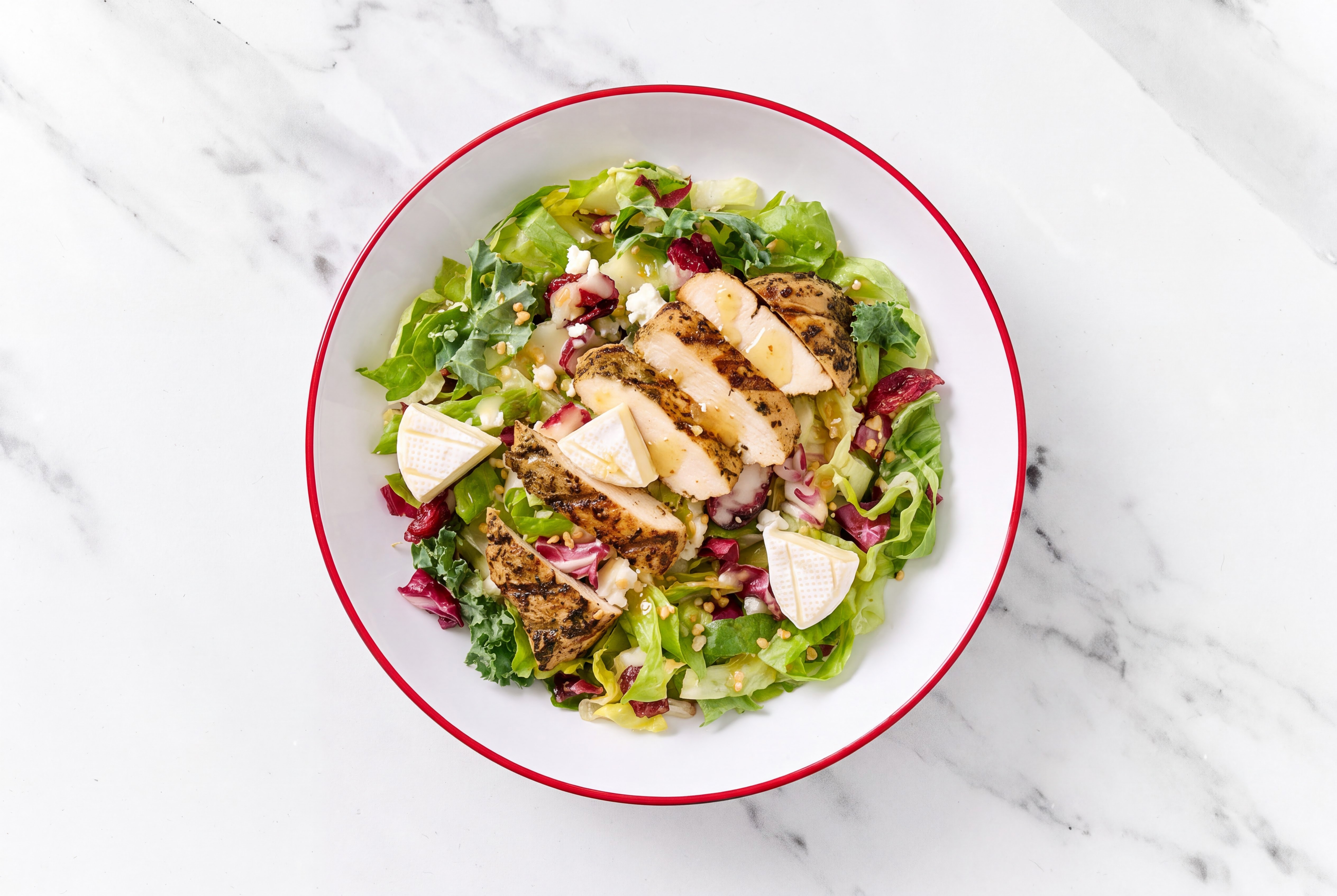 Honey Citrus Salad with Grilled Mediterranean Chicken Breast + Brie