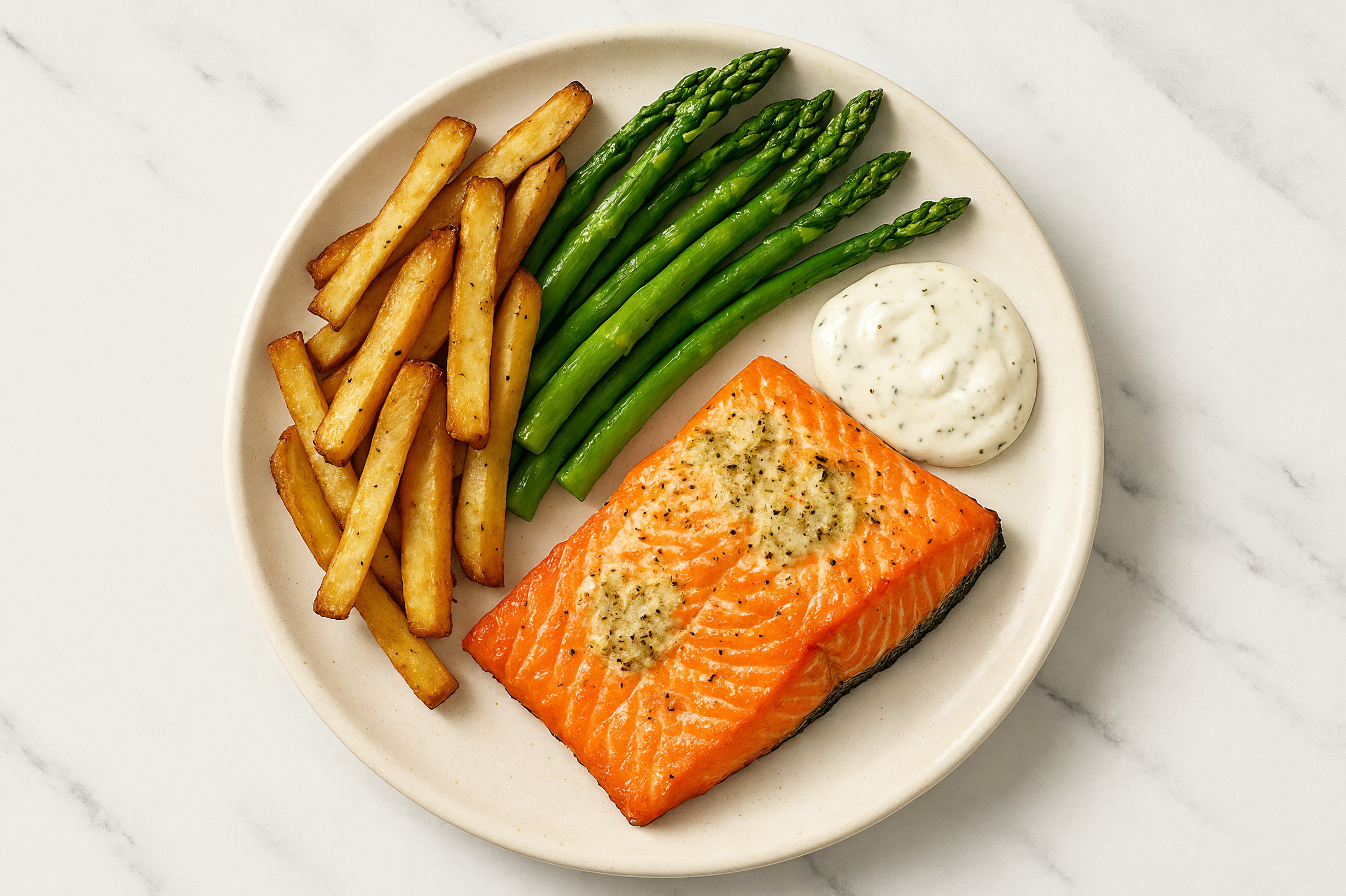 Crispy Ranch Wild Salmon + Fries