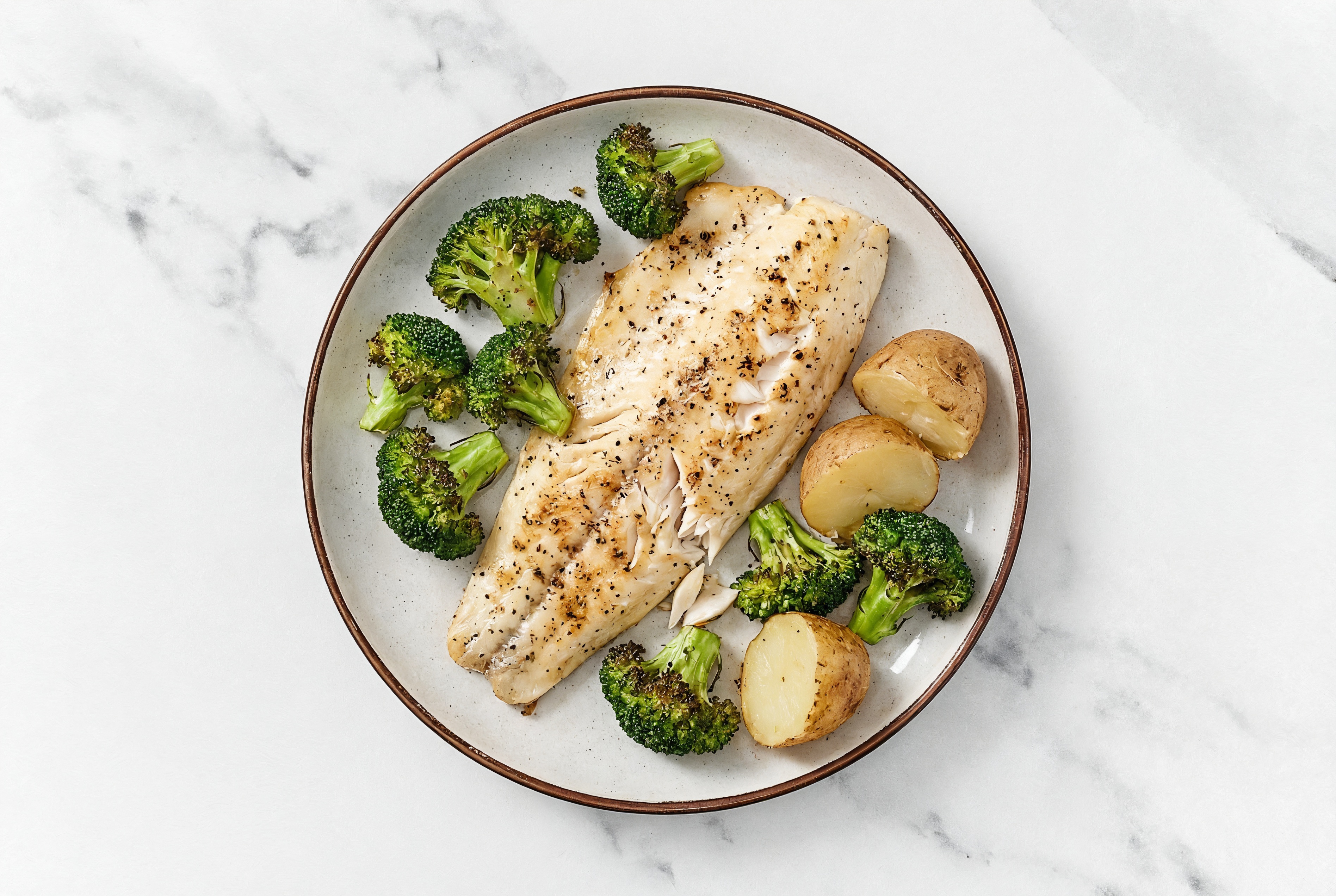 Roasted Honey Herb Steelhead Trout with Broccoli