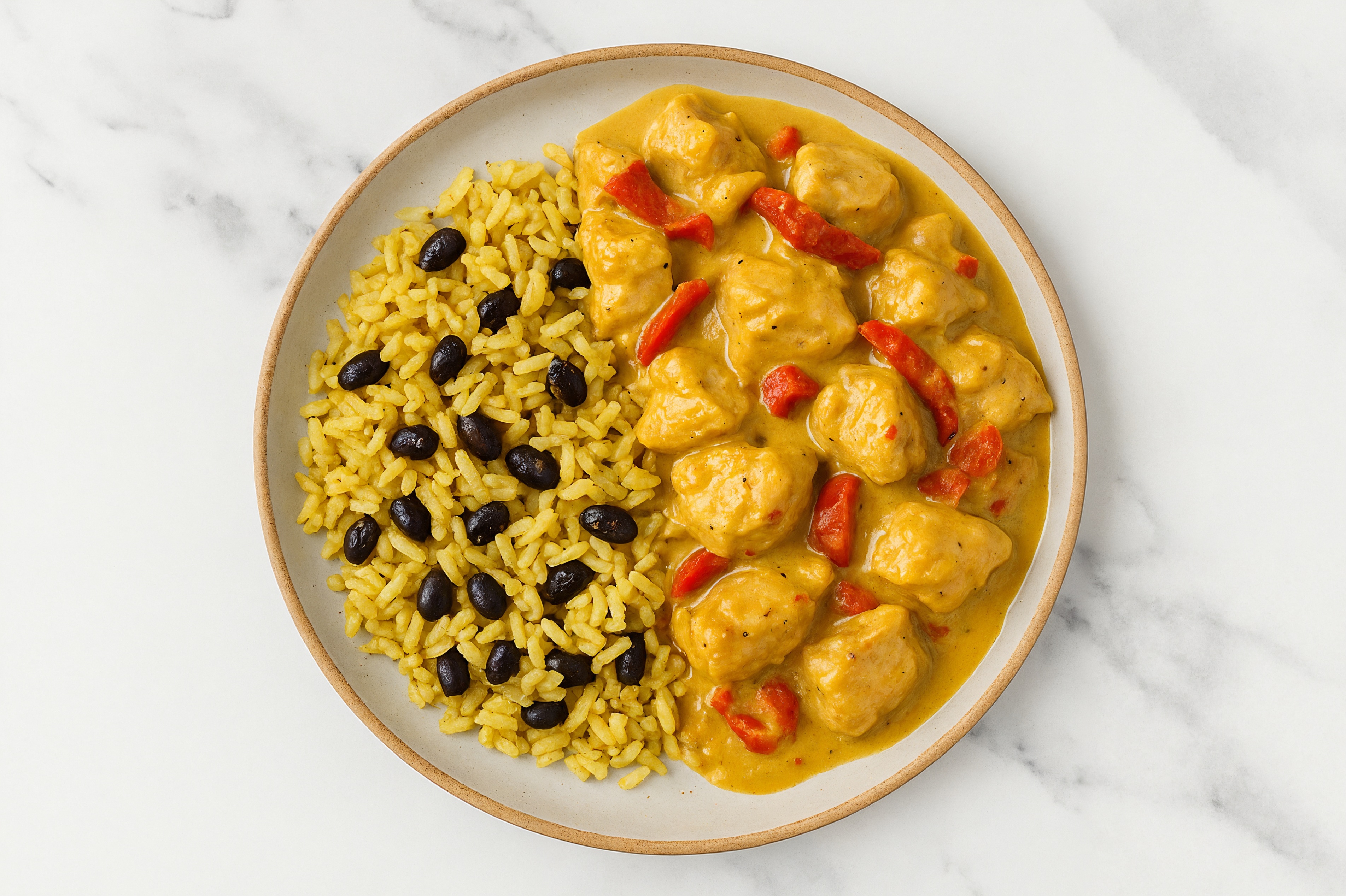 Peppery Lemongrass Chicken + Rice with Beans