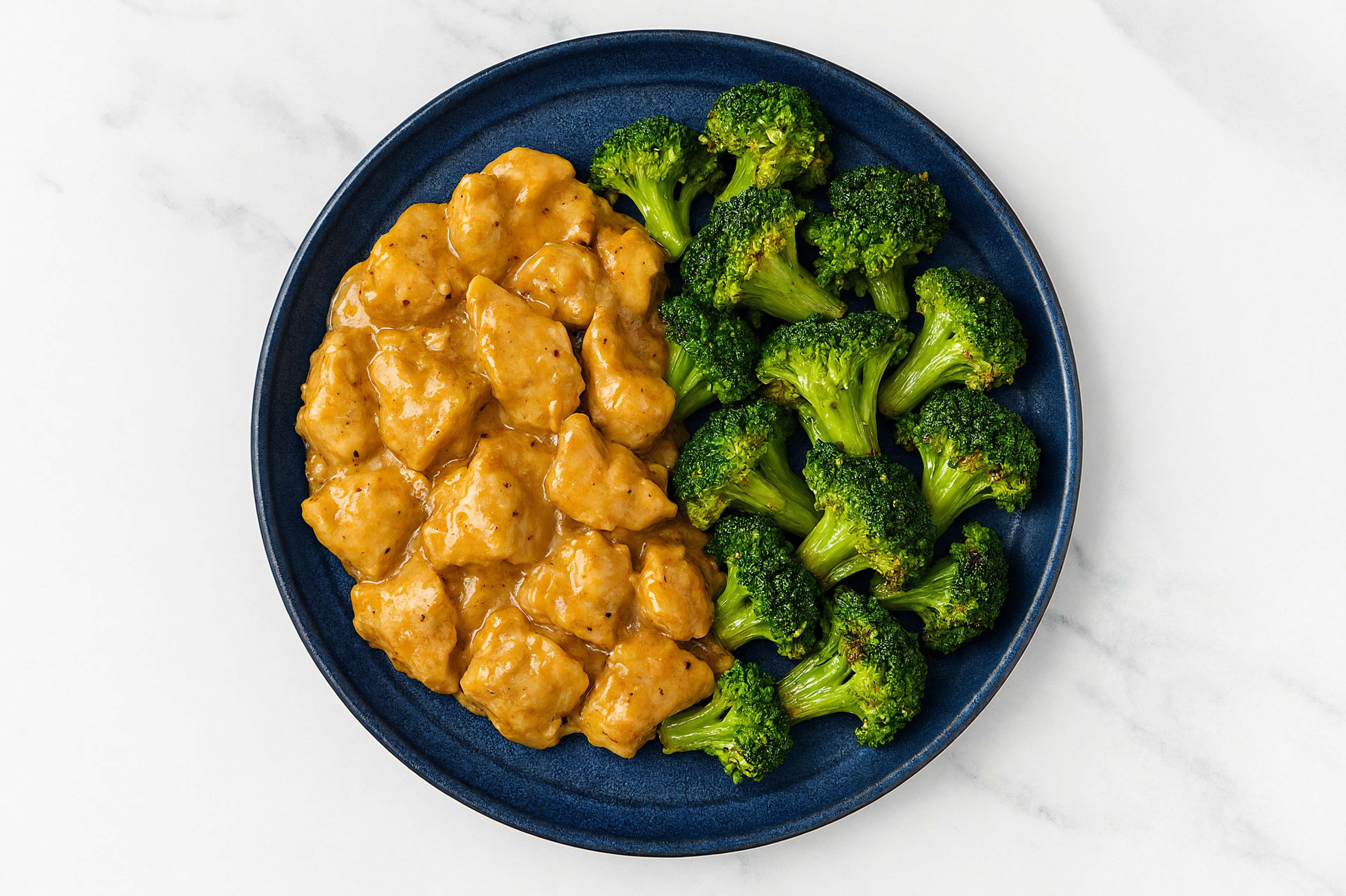 Roasted Garlic Chicken + Broccoli Florets
