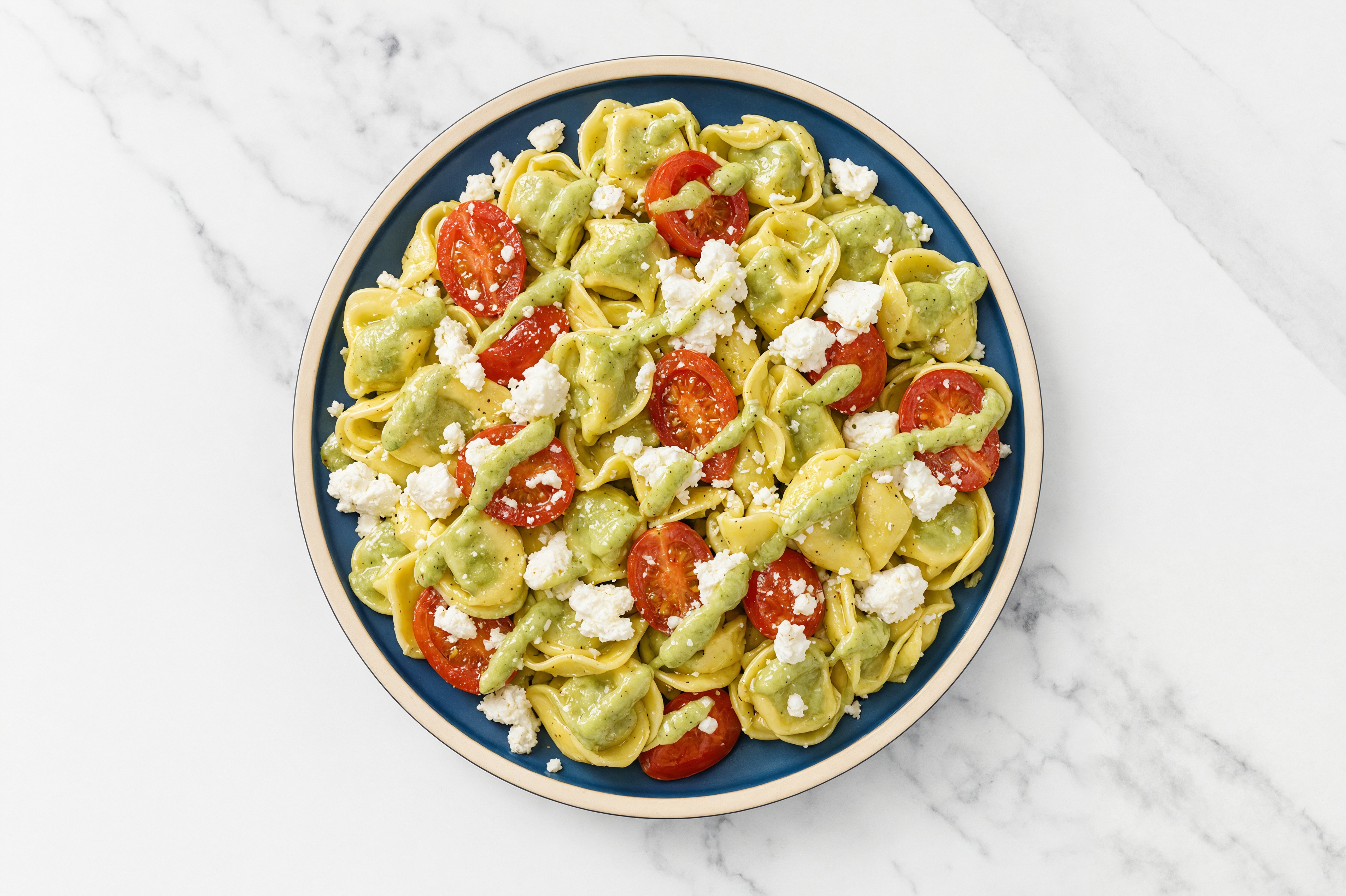 Basil Feta Warm Weather Tortellini