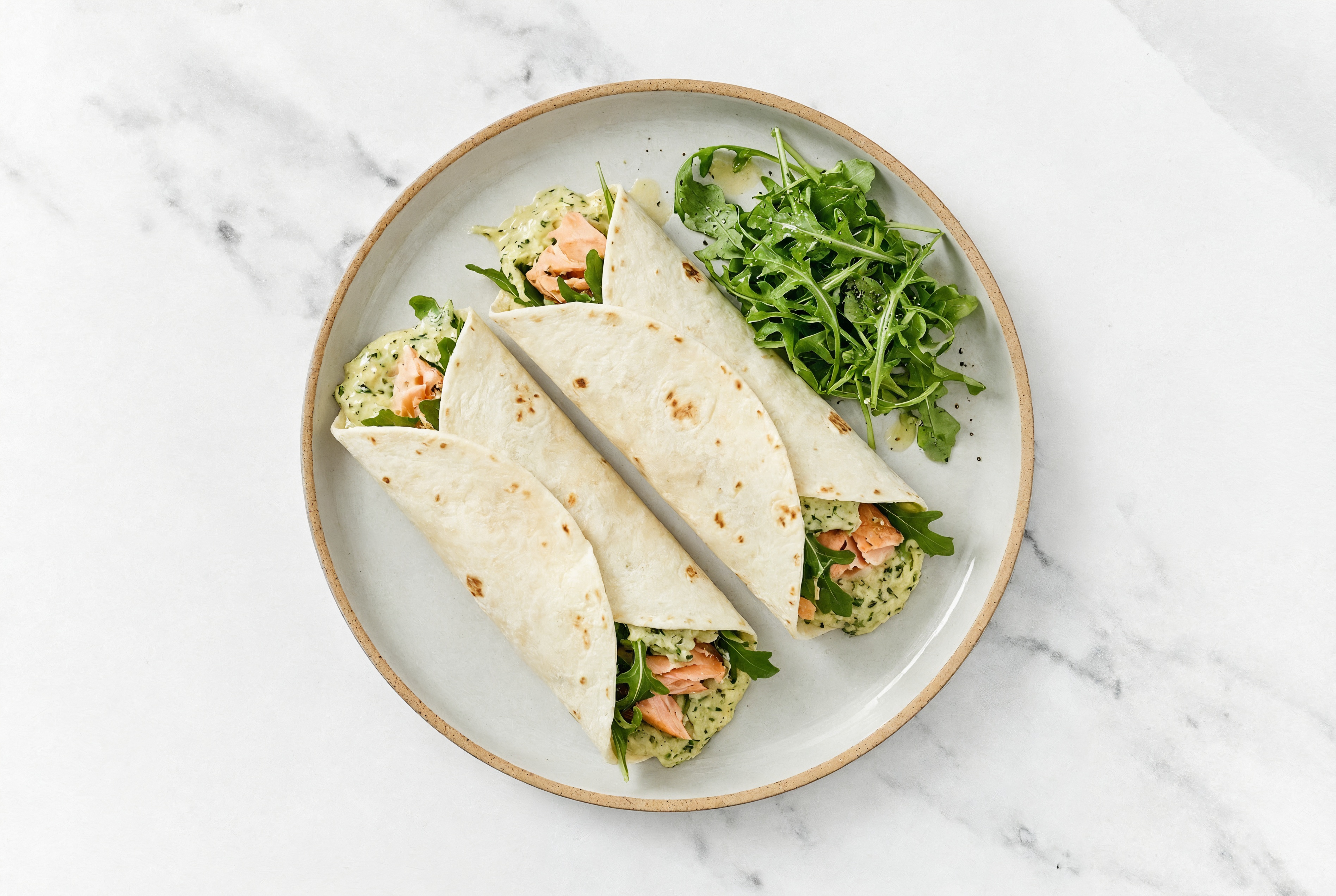 Spinach Artichoke Salmon Wrap