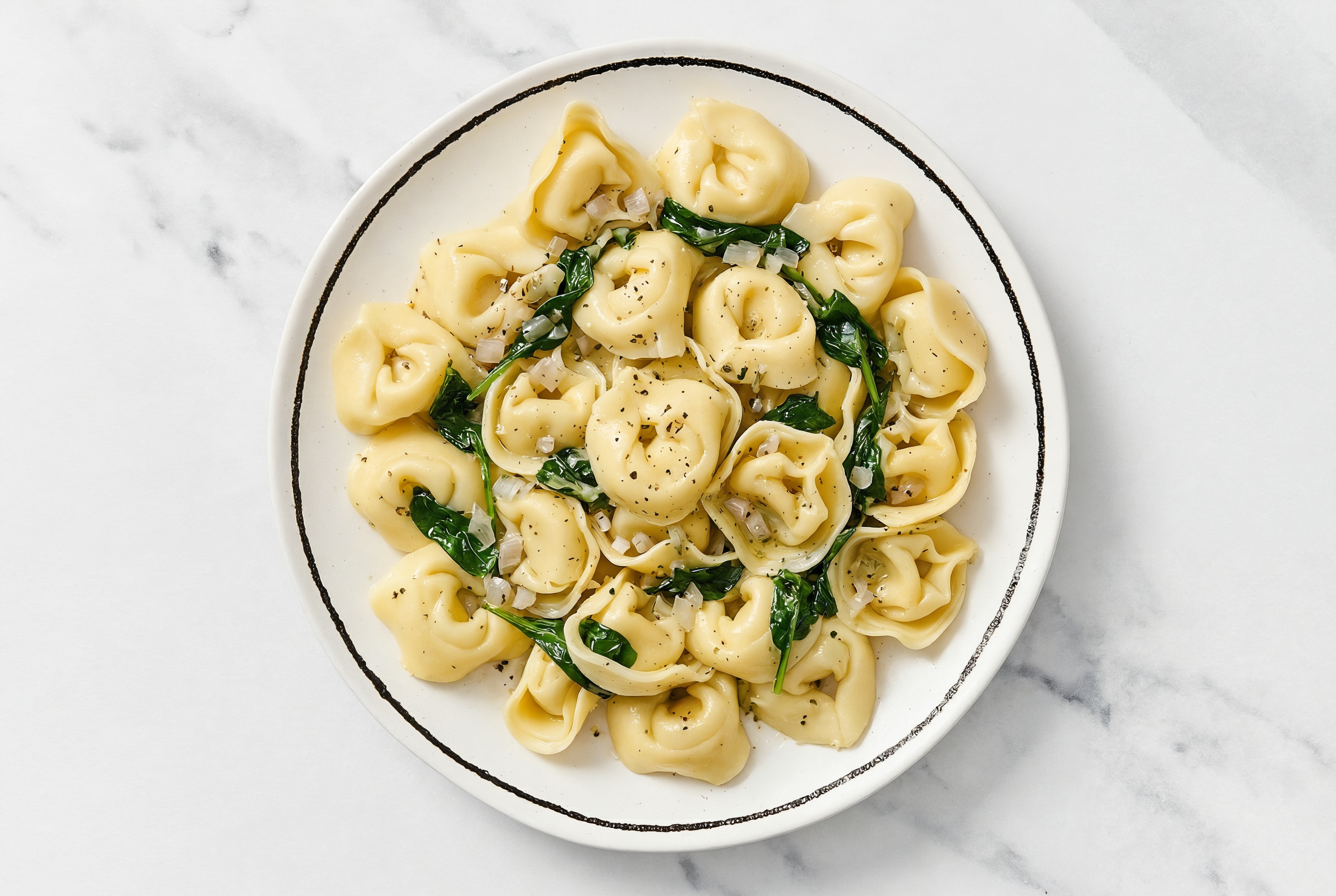 Cheese Tortelloni with Herb Butter