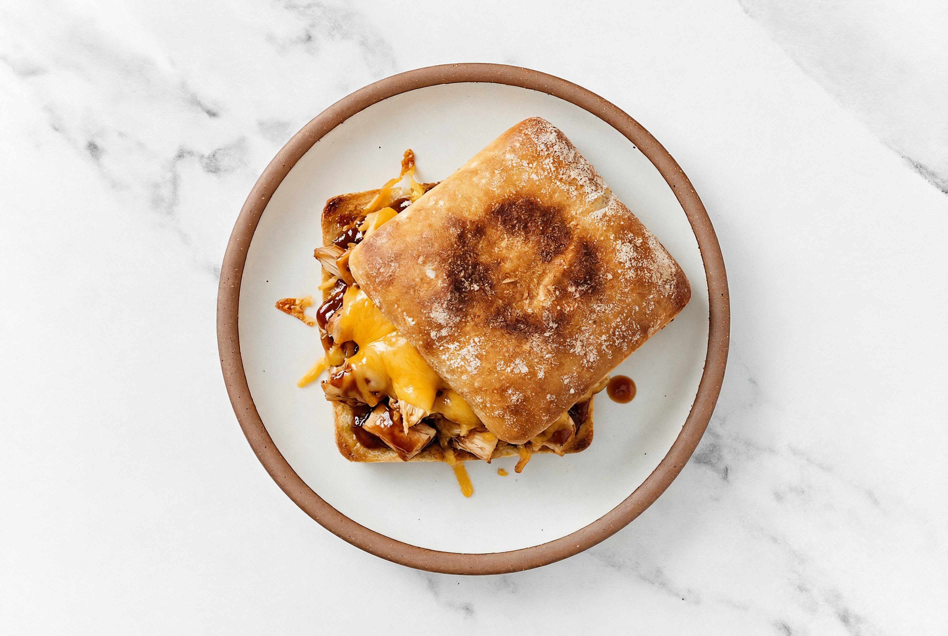 BBQ Chicken Ciabatta Sandwich with Original BBQ Sauce