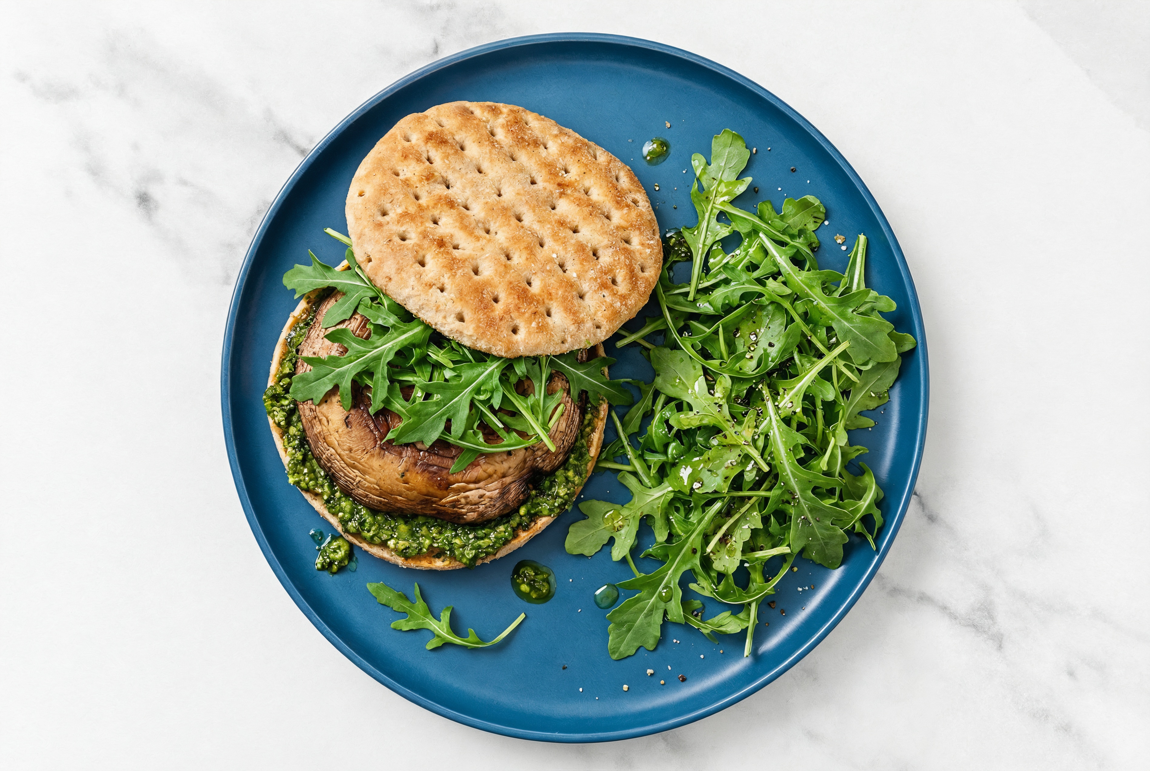 Portabella Pesto on a Bun