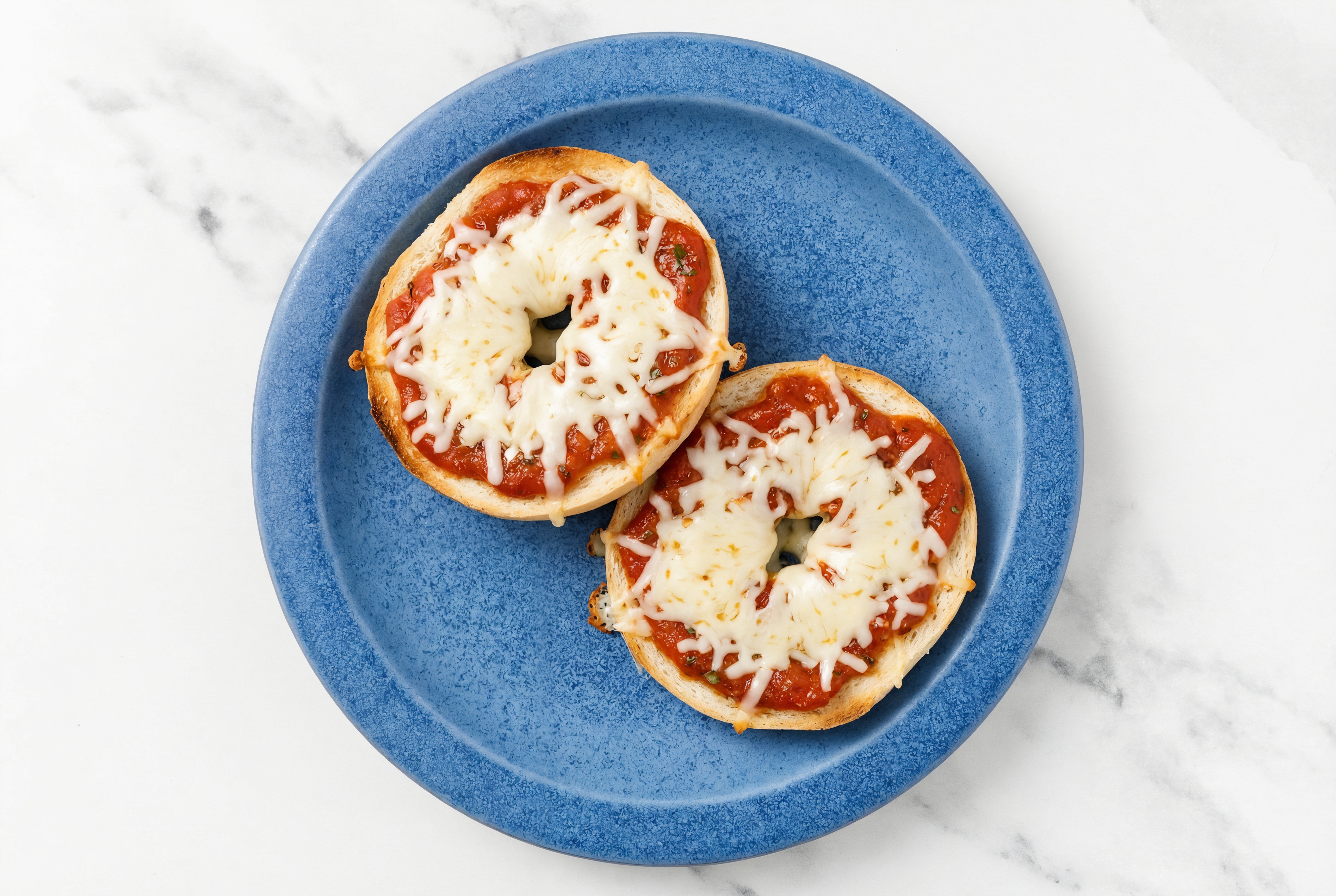 Shredded Mozzarella Cheese + Tomato Marinara GF Pizza Bagel