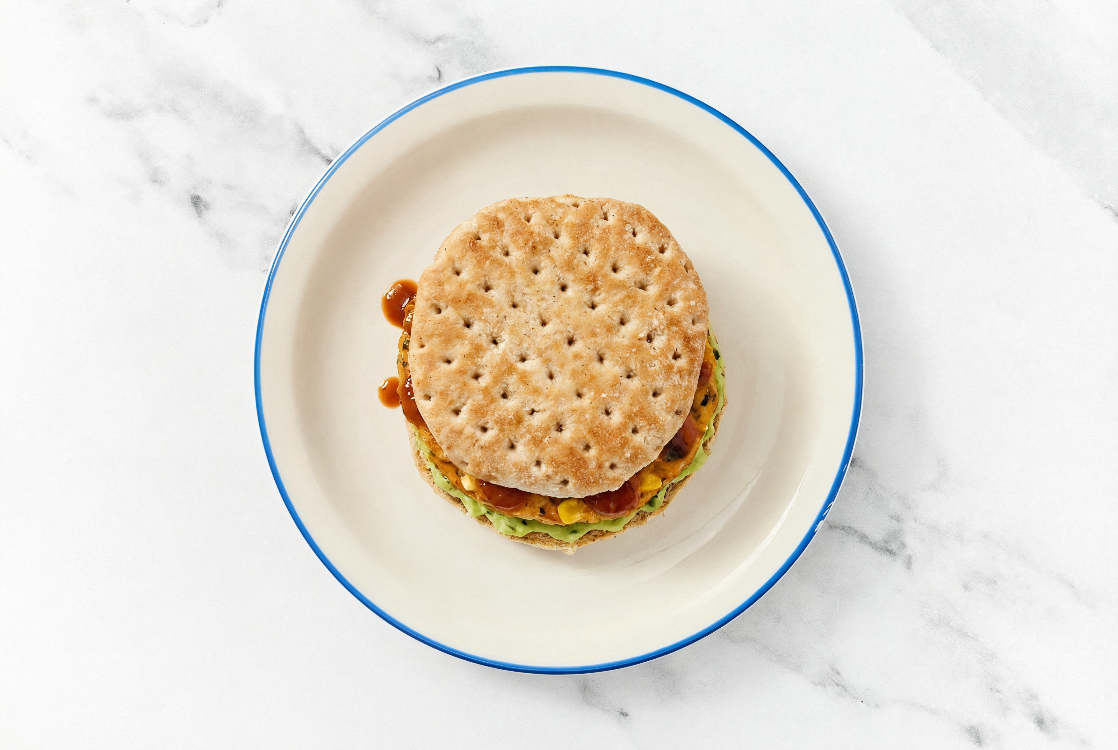 Southwestern Chicken Burger with Guacamole