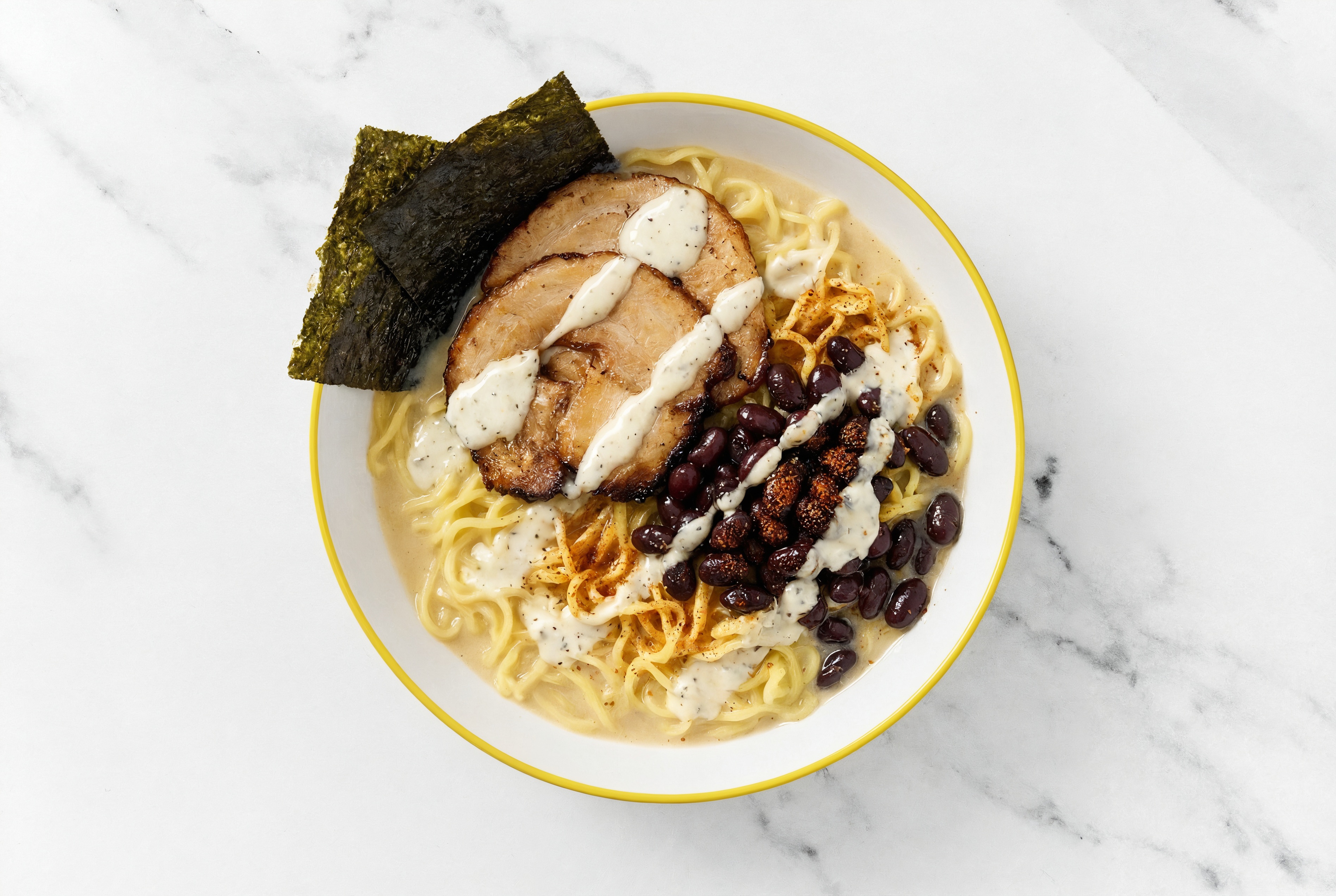 Spicy Black Bean Garlic Ramen Tonkotsu