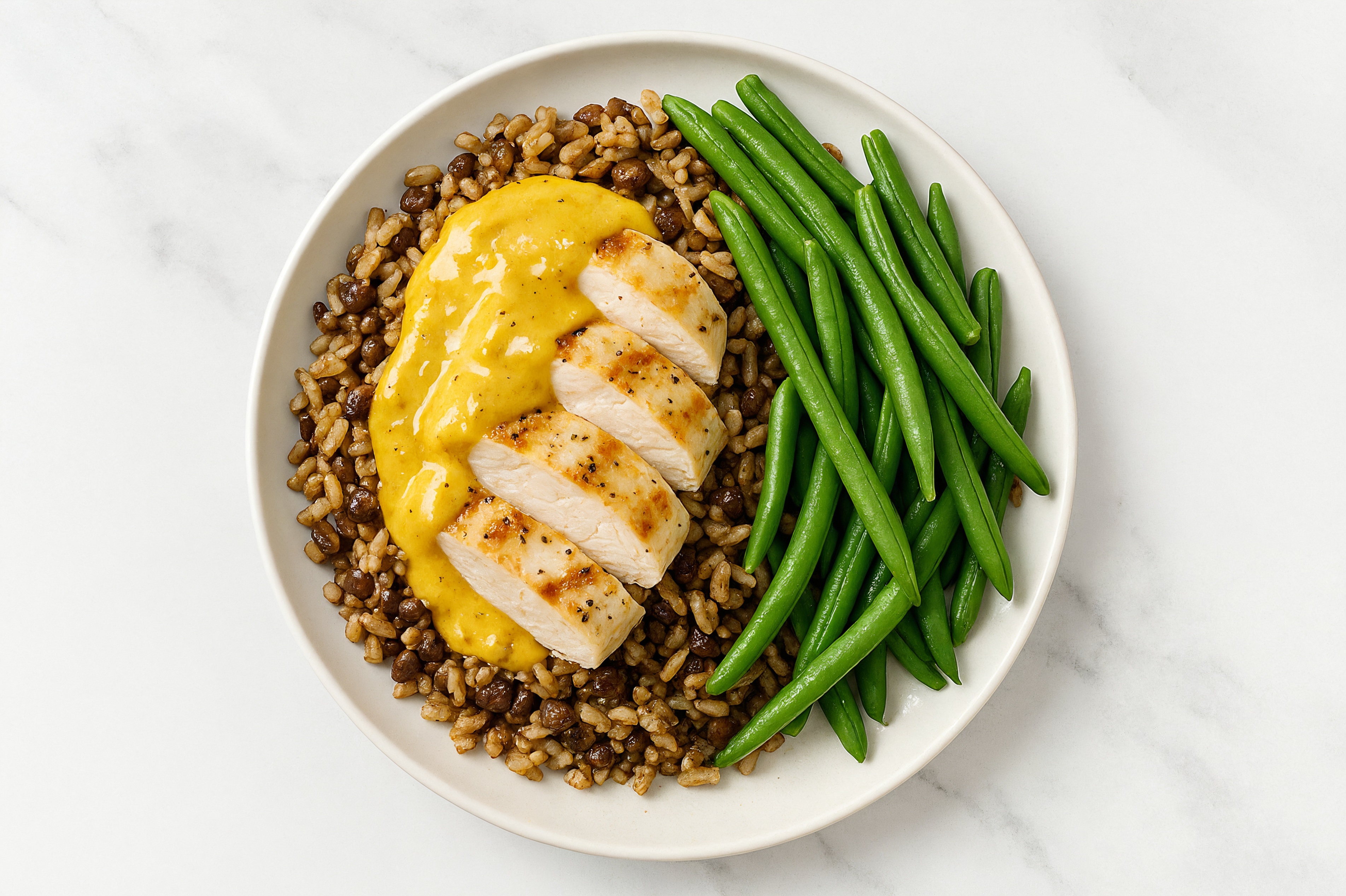 Curry Chicken + Organic Green Bean Protein Bowl
