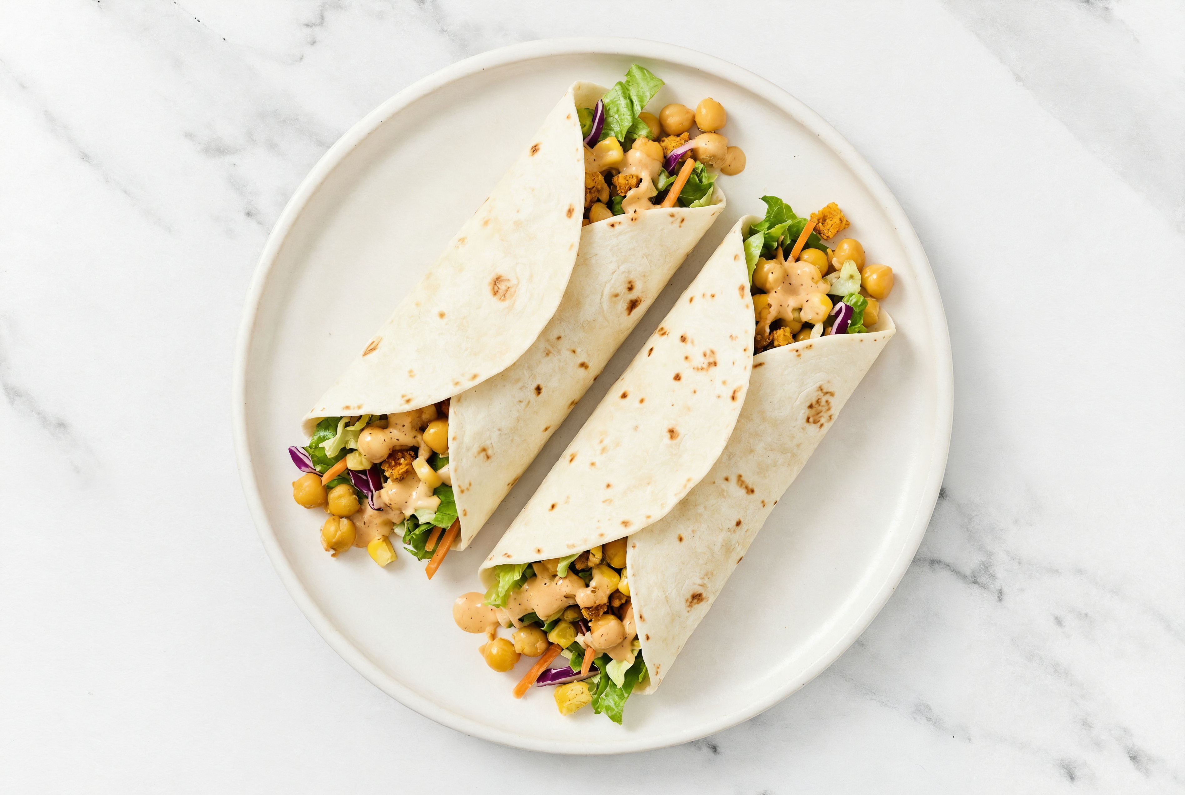 Street Corn Chickpea Wrap