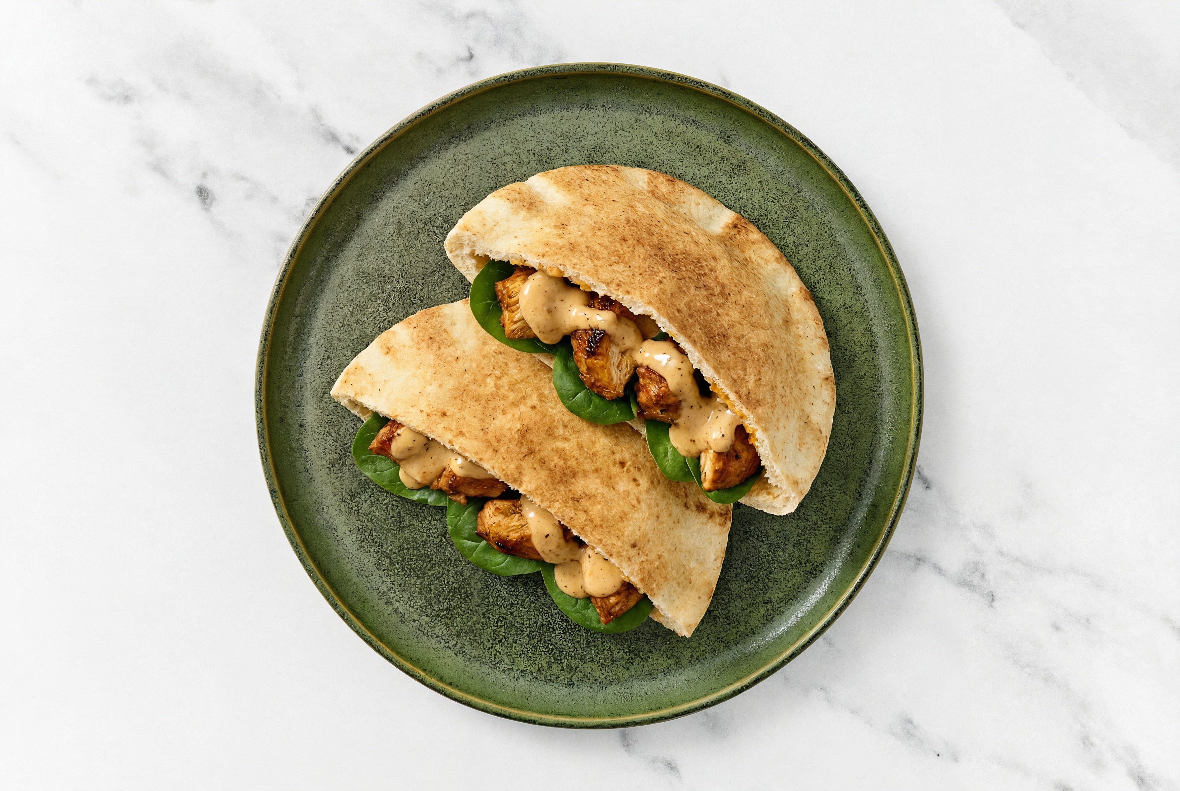 Creamy BBQ Tandoori Chicken Traditional Pita
