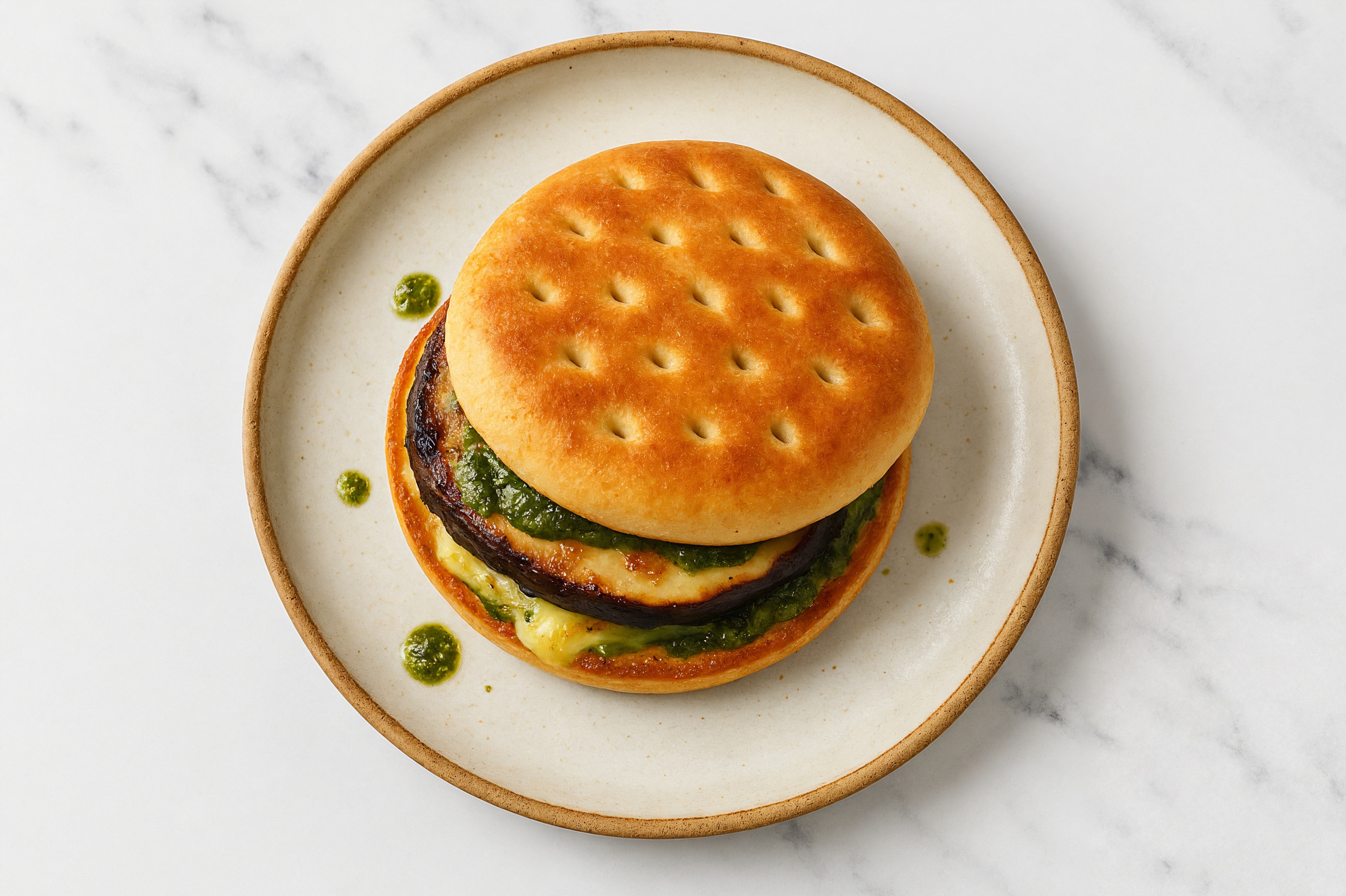  Pesto Swiss Mushroom Melt