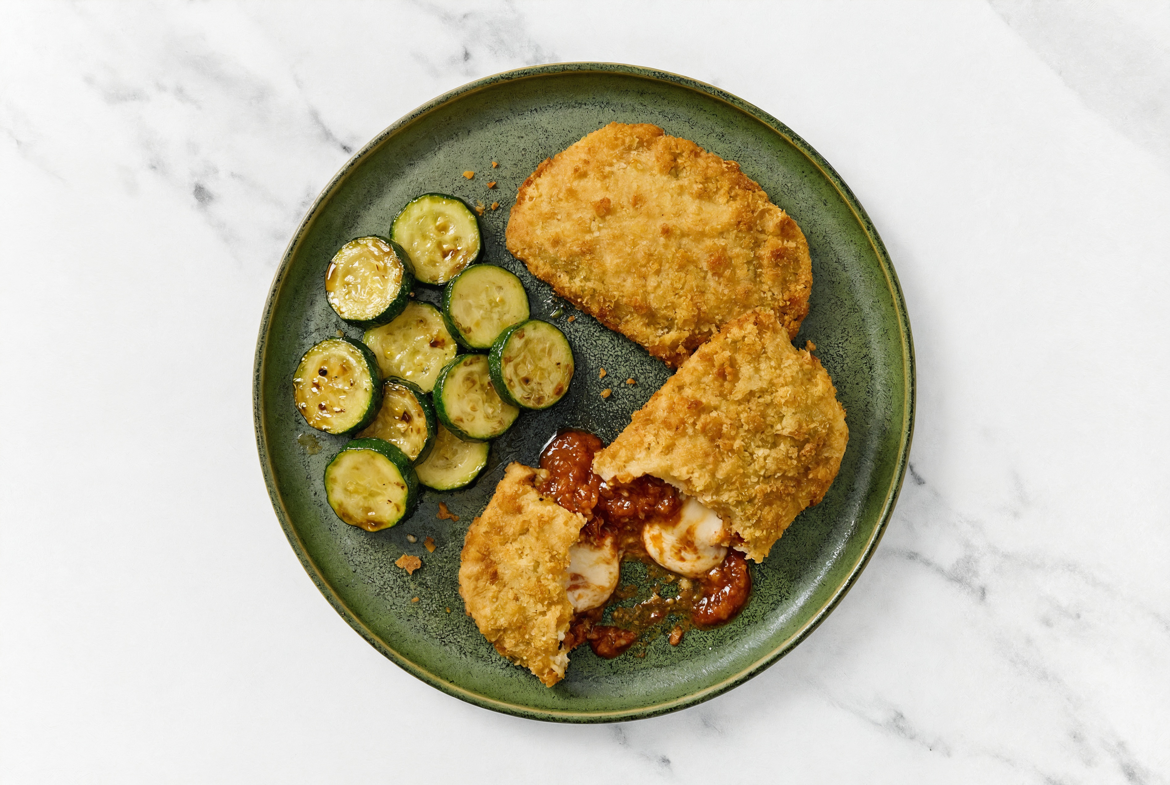 "Chicken" Parm with Zucchini