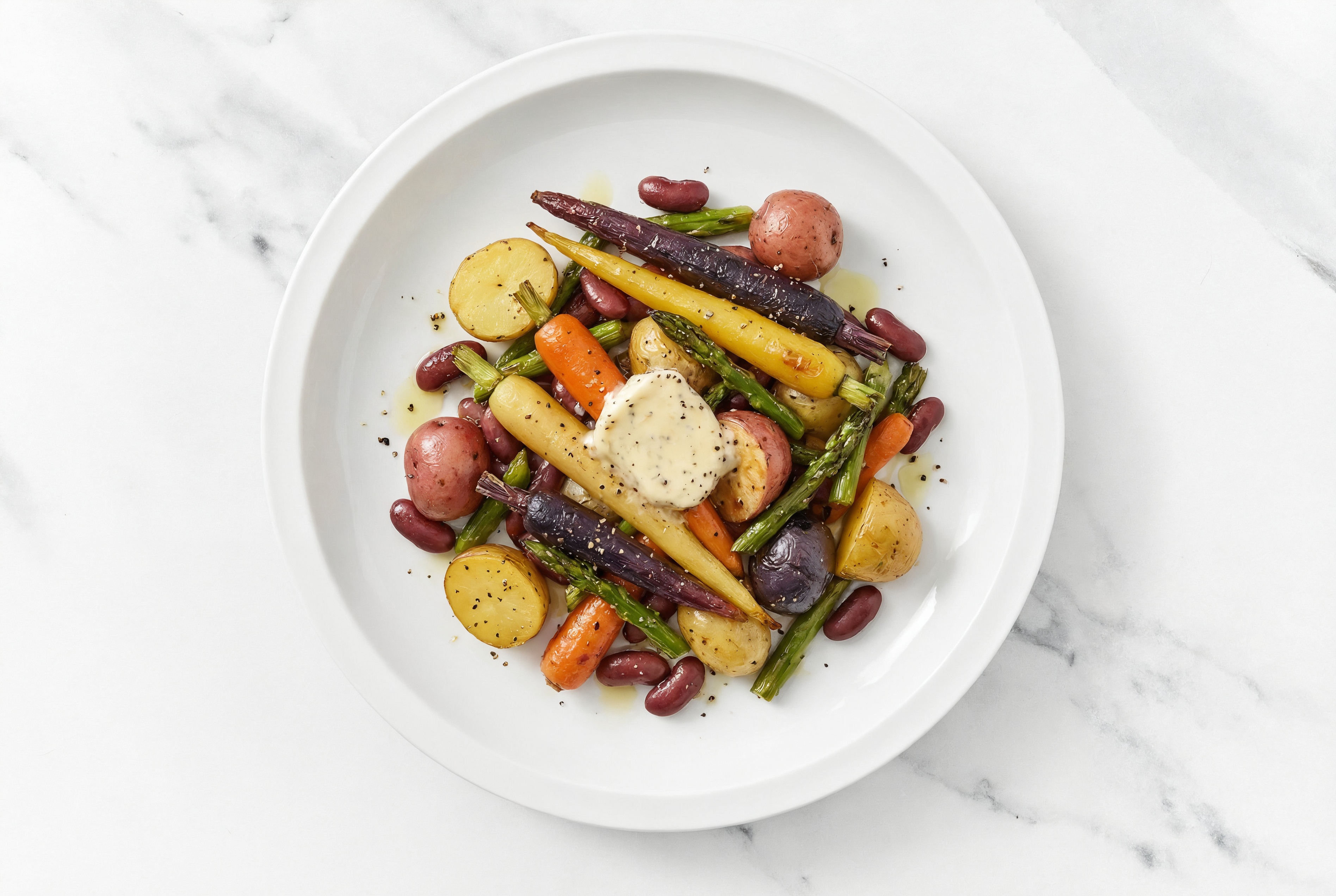  Buttery Slow Churned Lemon & Peppercorn Pasture Butter Pepper Sheet Pan Veggies