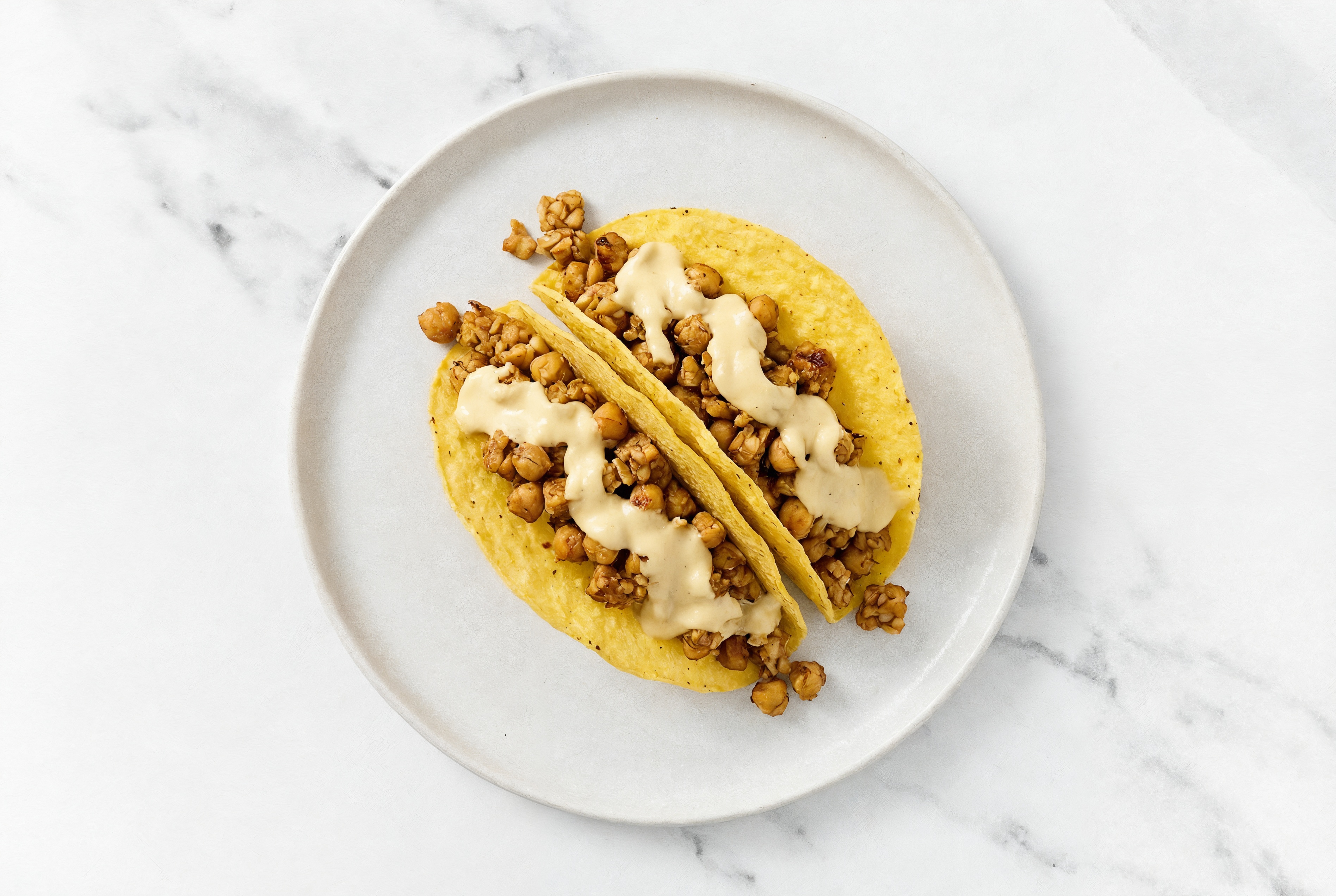  Simplest 'Tempeh' + Queso Tacos