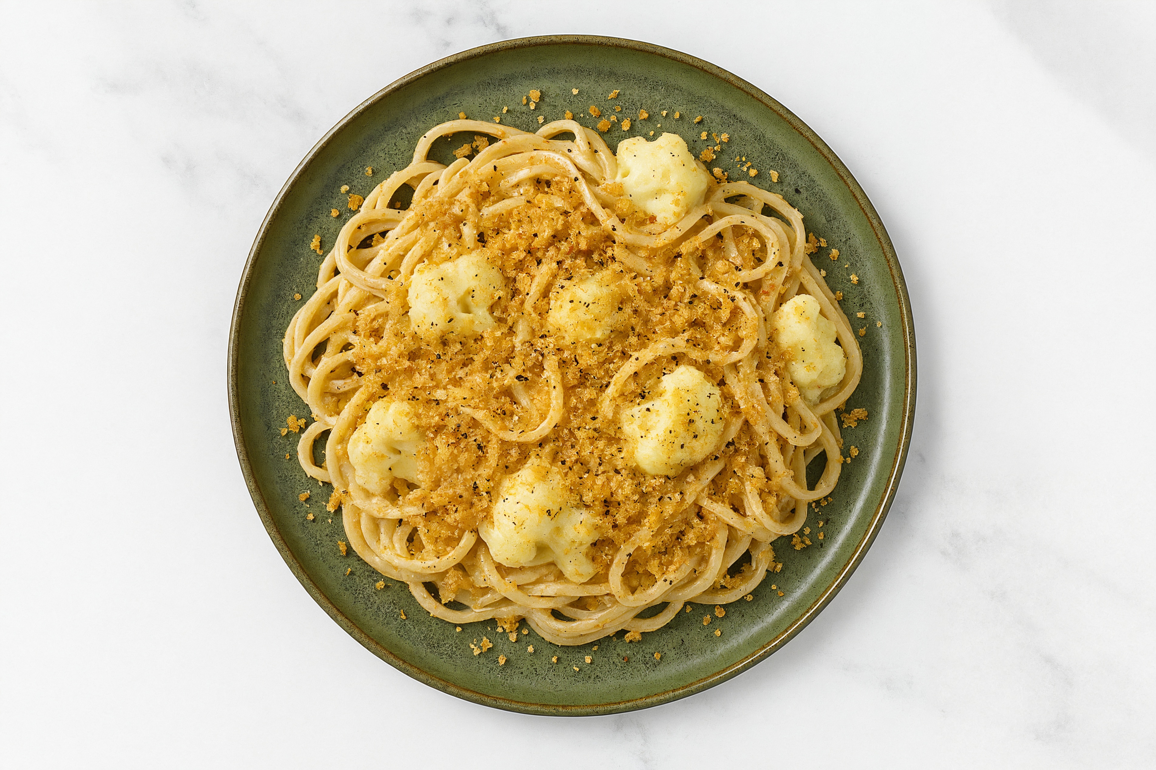 Creamy Lemon Cauliflower Linguine