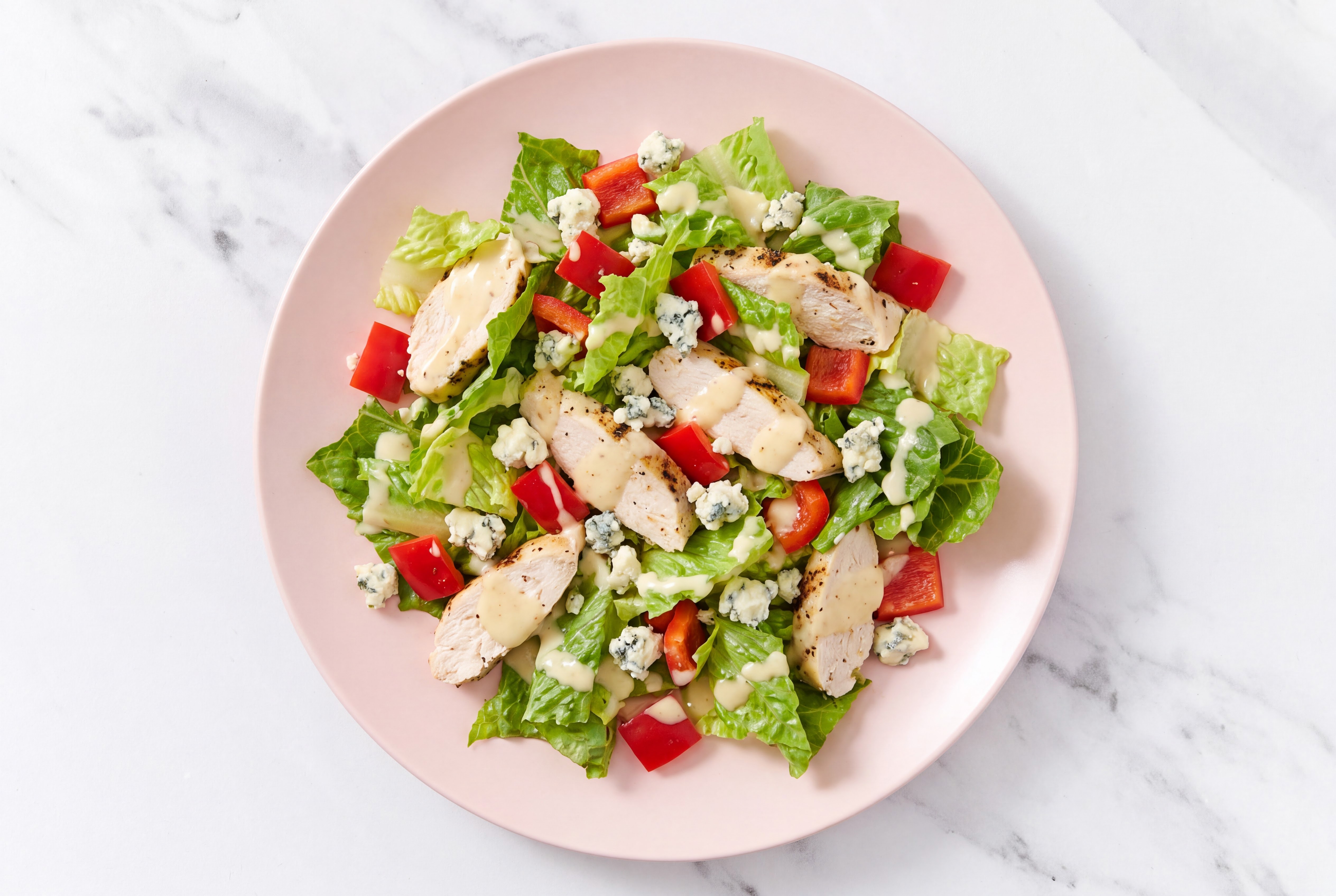 Grilled Seasoned Chicken Breast + Blue Cheese Miso Caesar Salad