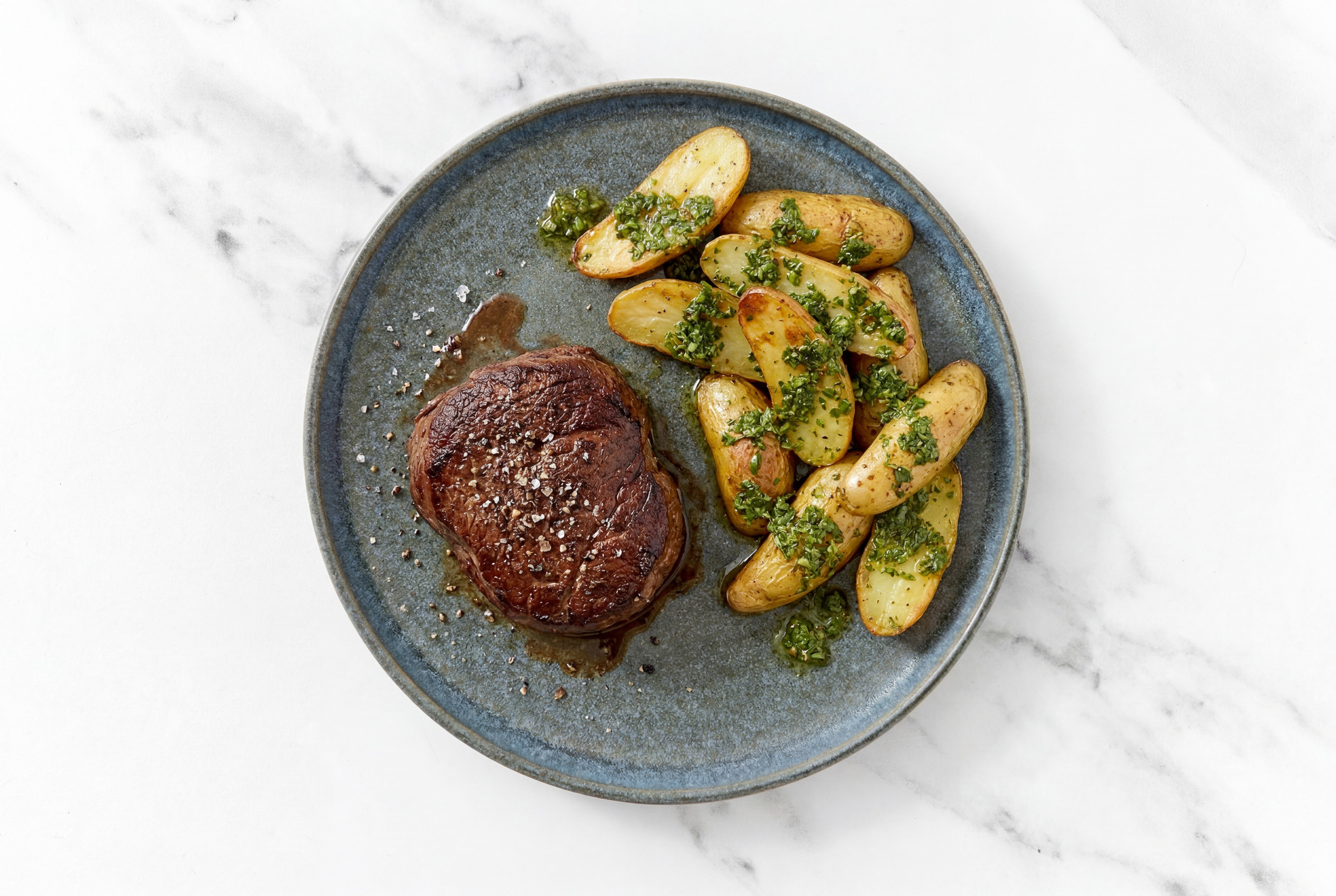 Filet Mignon + Chimichurri Fingerlings
