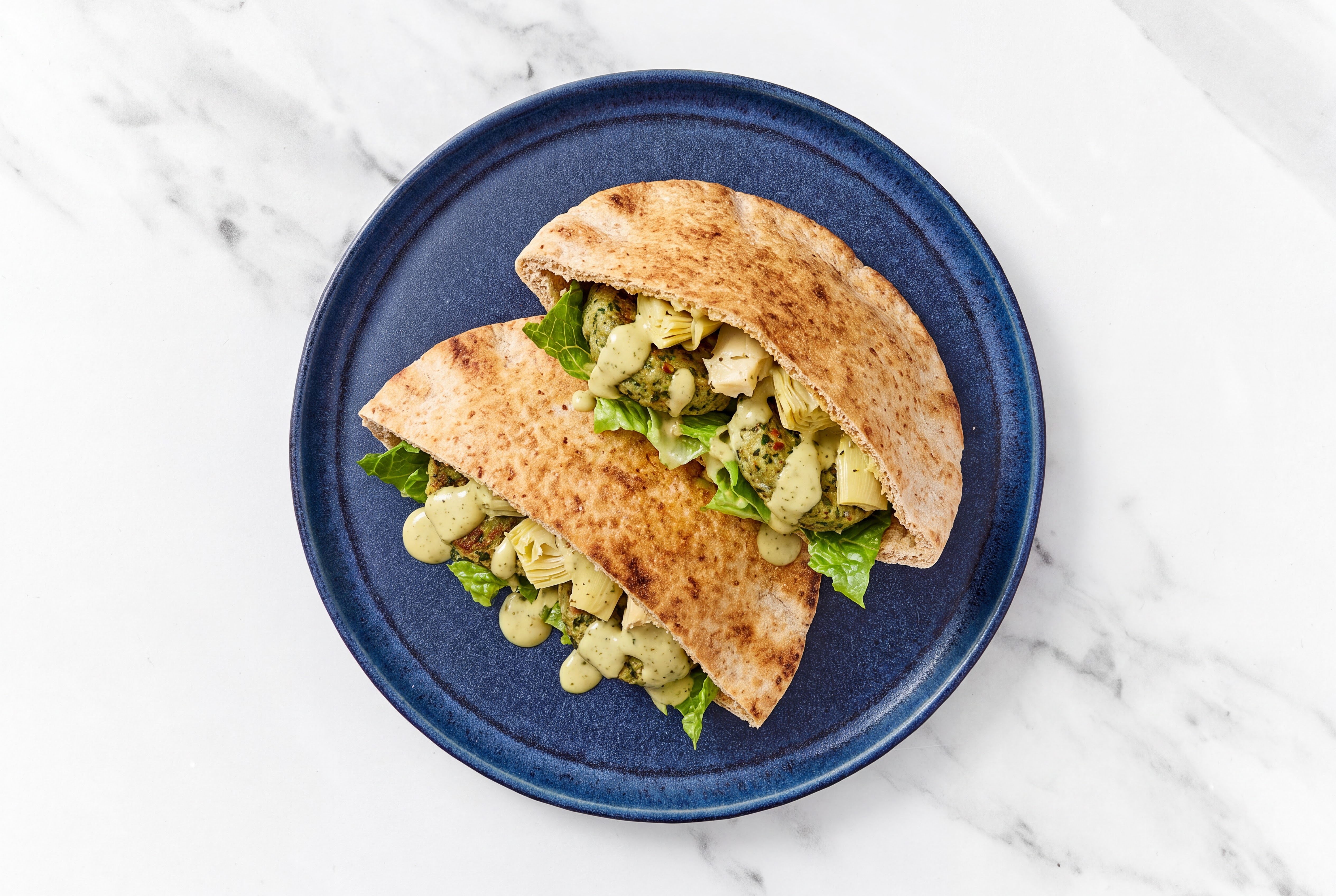  Tangy Feta Turkey + Artichoke Pita