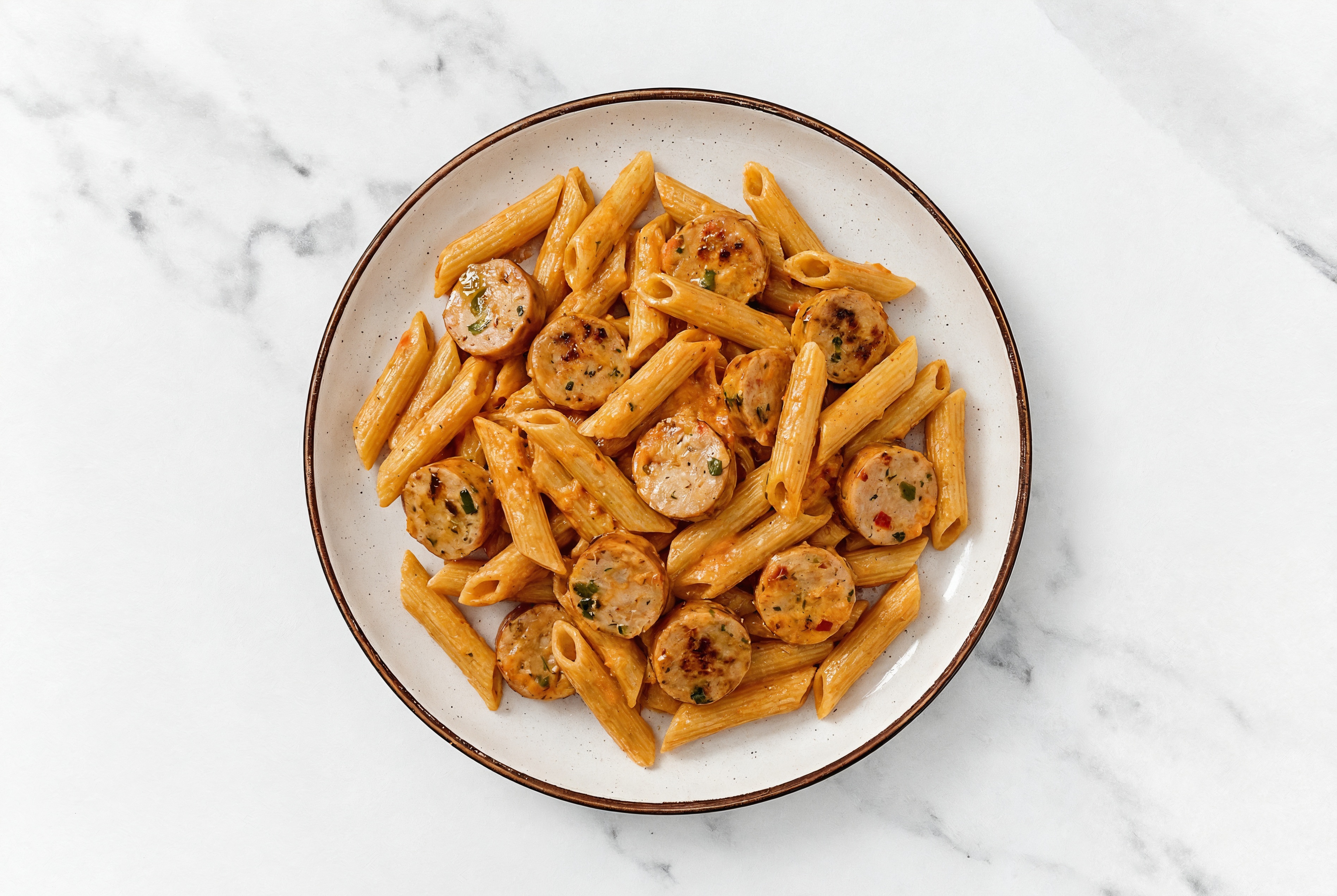 Sourdough Penne Rigate alla Vodka + Chicken Sausage