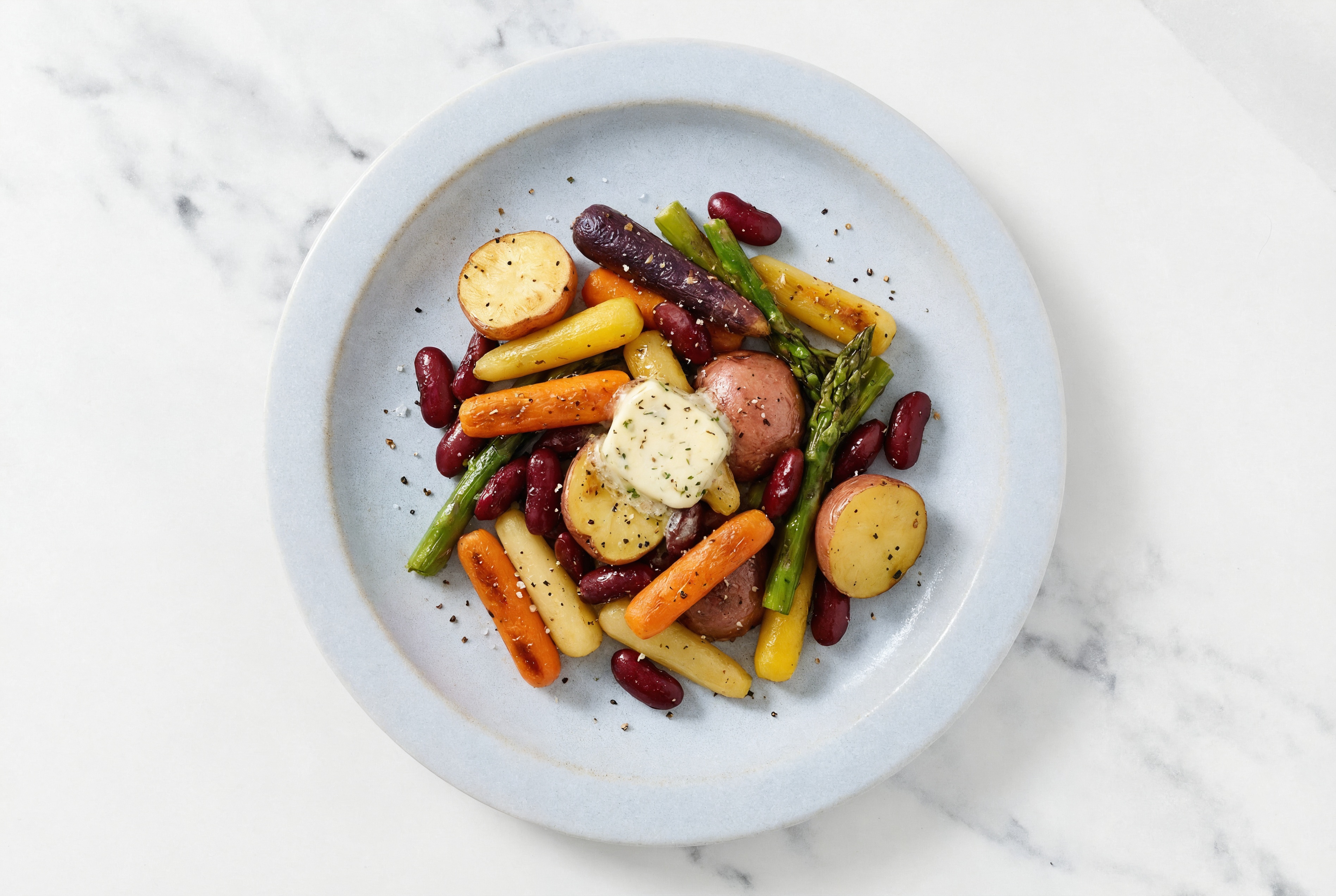 Herby Buttered Sheet Pan Veggies