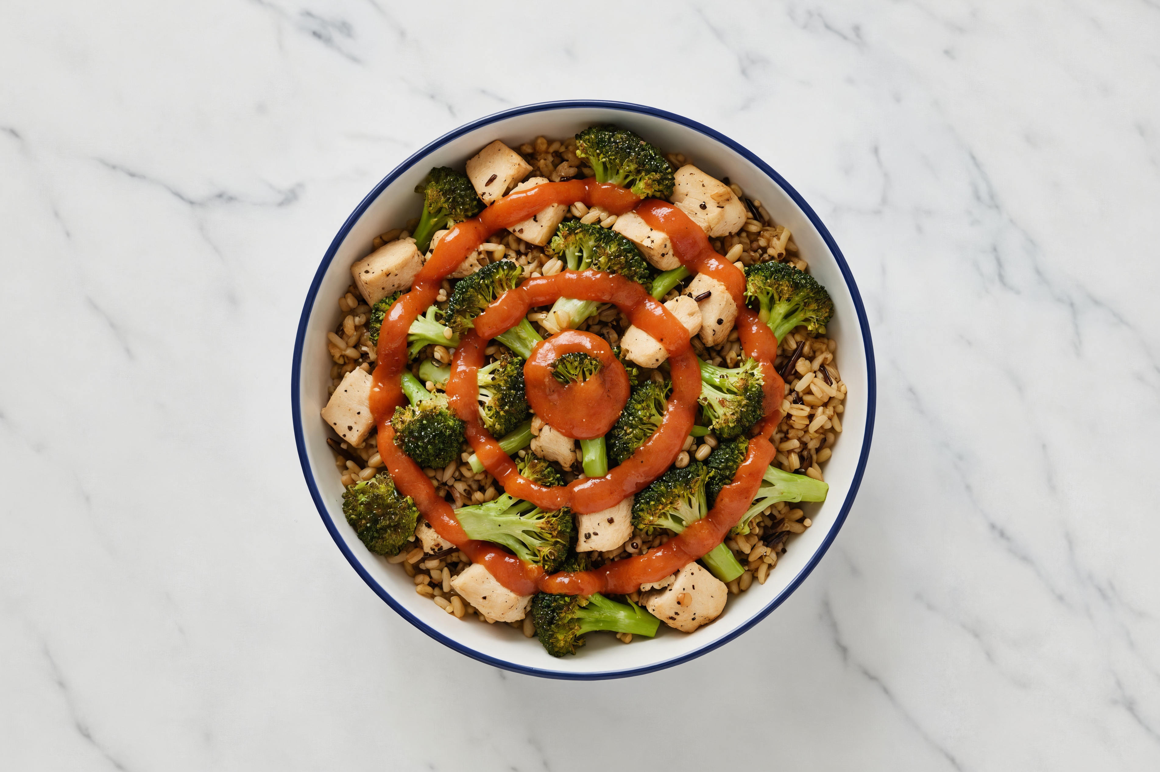 Sweet Chili Chicken Grain Bowl with Broccoli