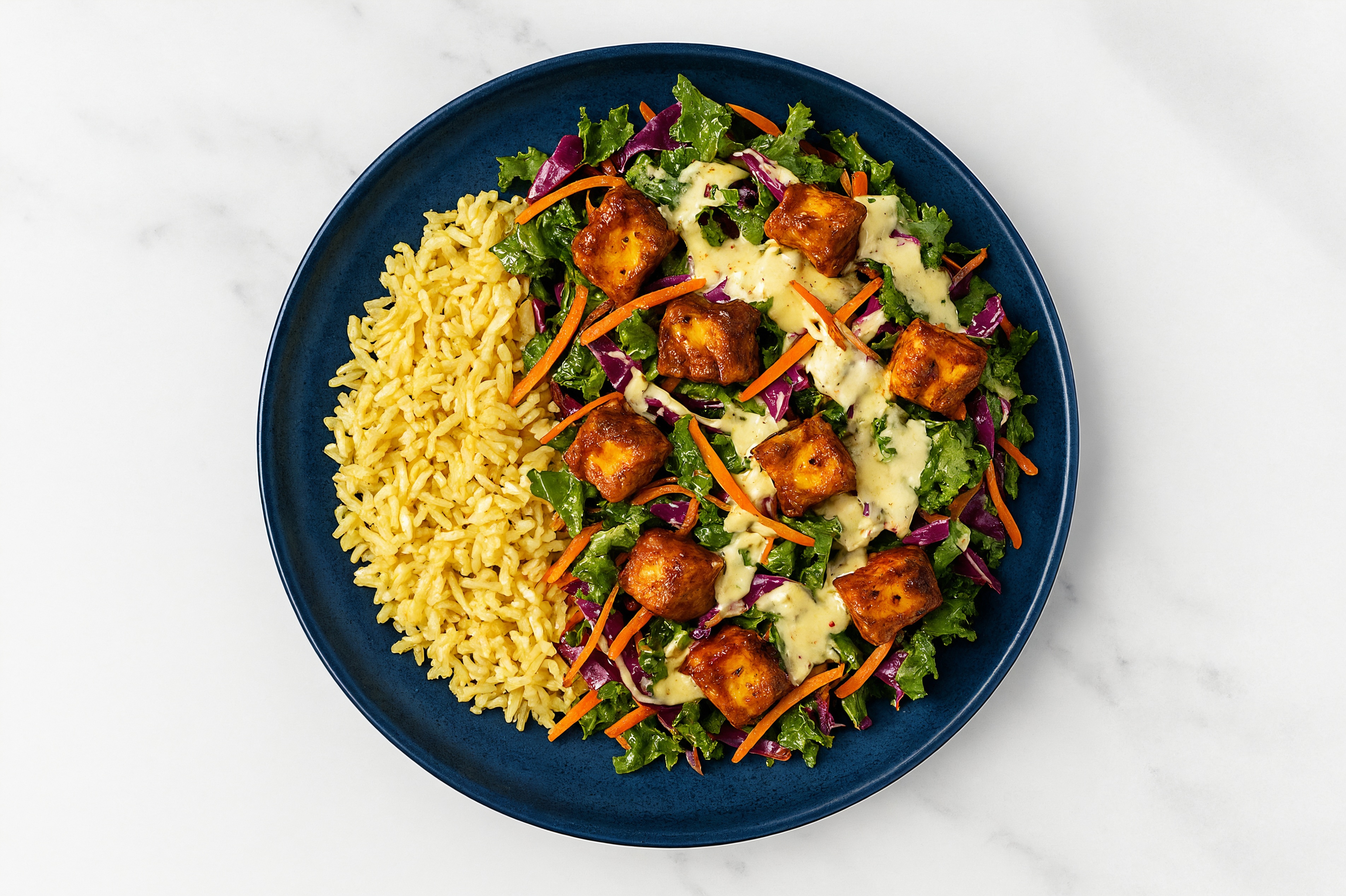 Tandoori Paneer + Rainbow Veggie Mix Rice Bowl