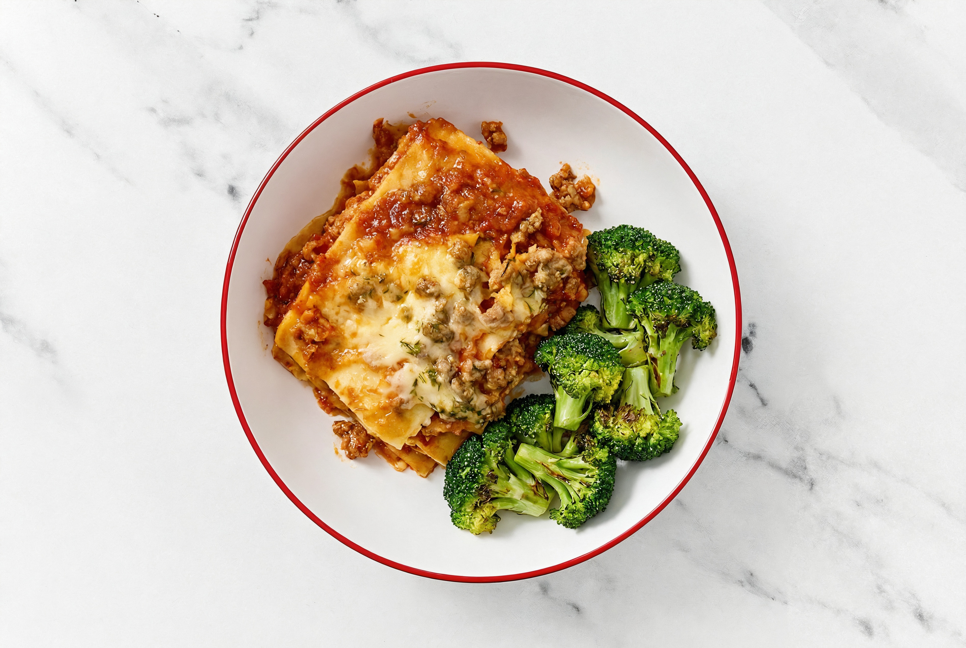 Lasagna Bolognese with Broccoli